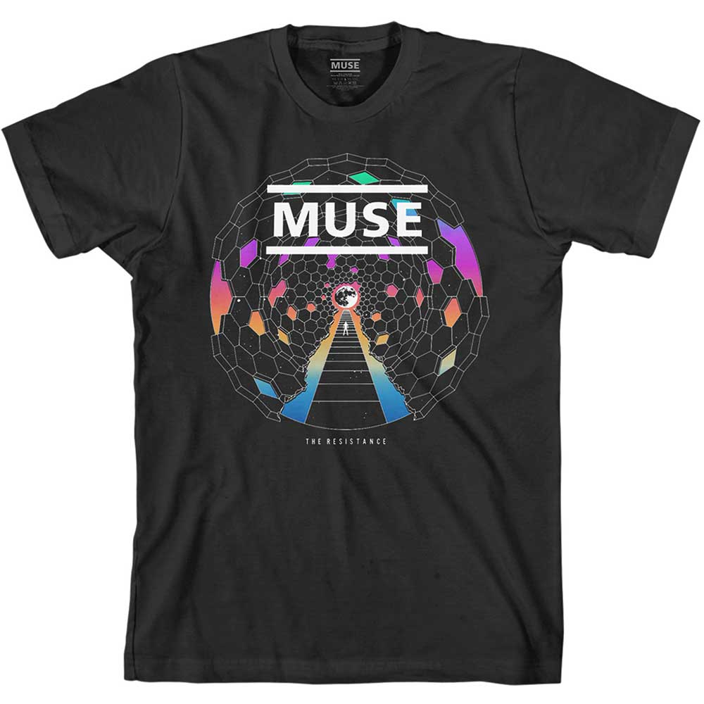 Tričko Muse - Resistance Moon, Unisex,Čierna,XXL