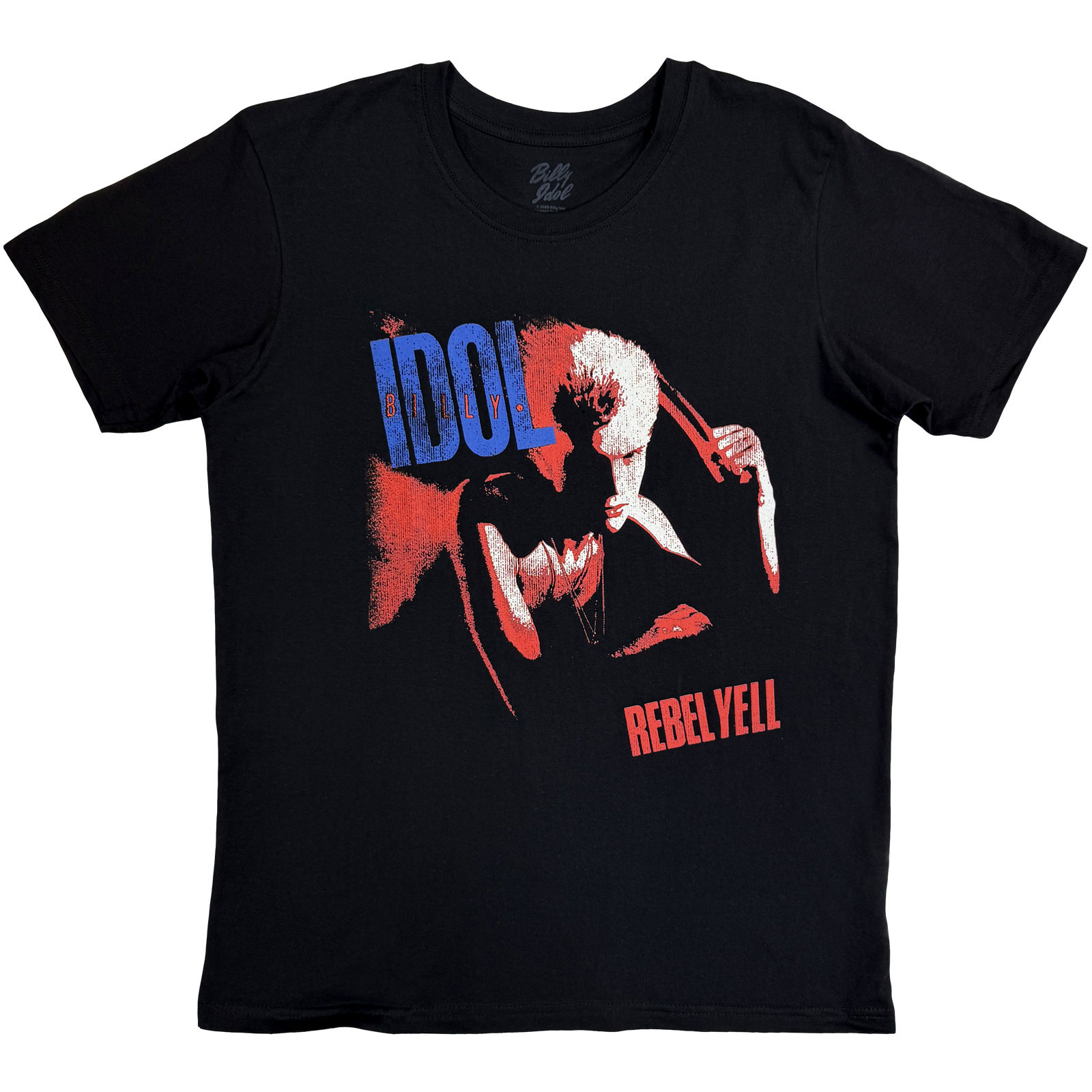 Tričko Billy Idol - Rebel Yell, Unisex,Čierna,XXL