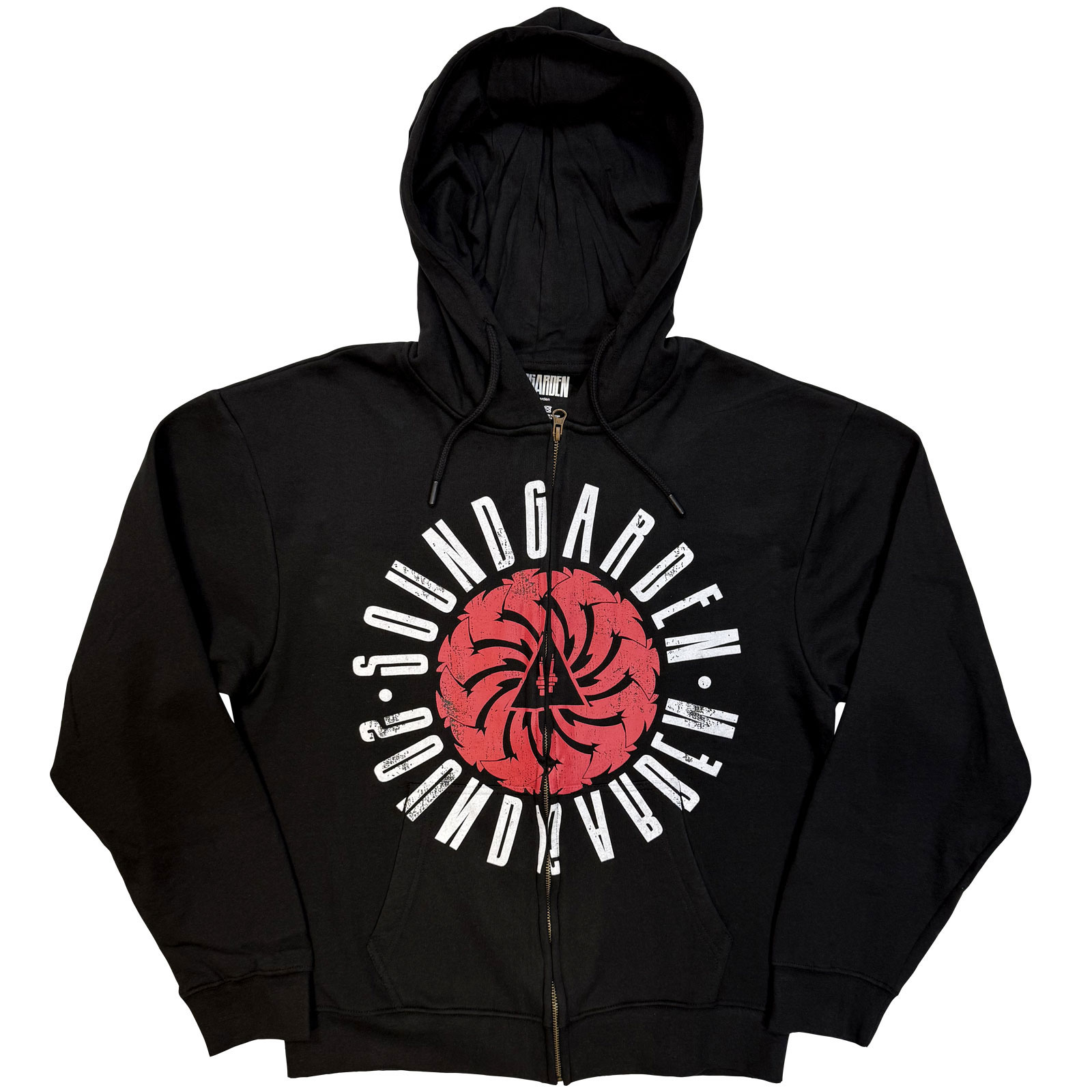 Mikina na zips Soundgarden - Circle Logo, Unisex,Čierna,XXL