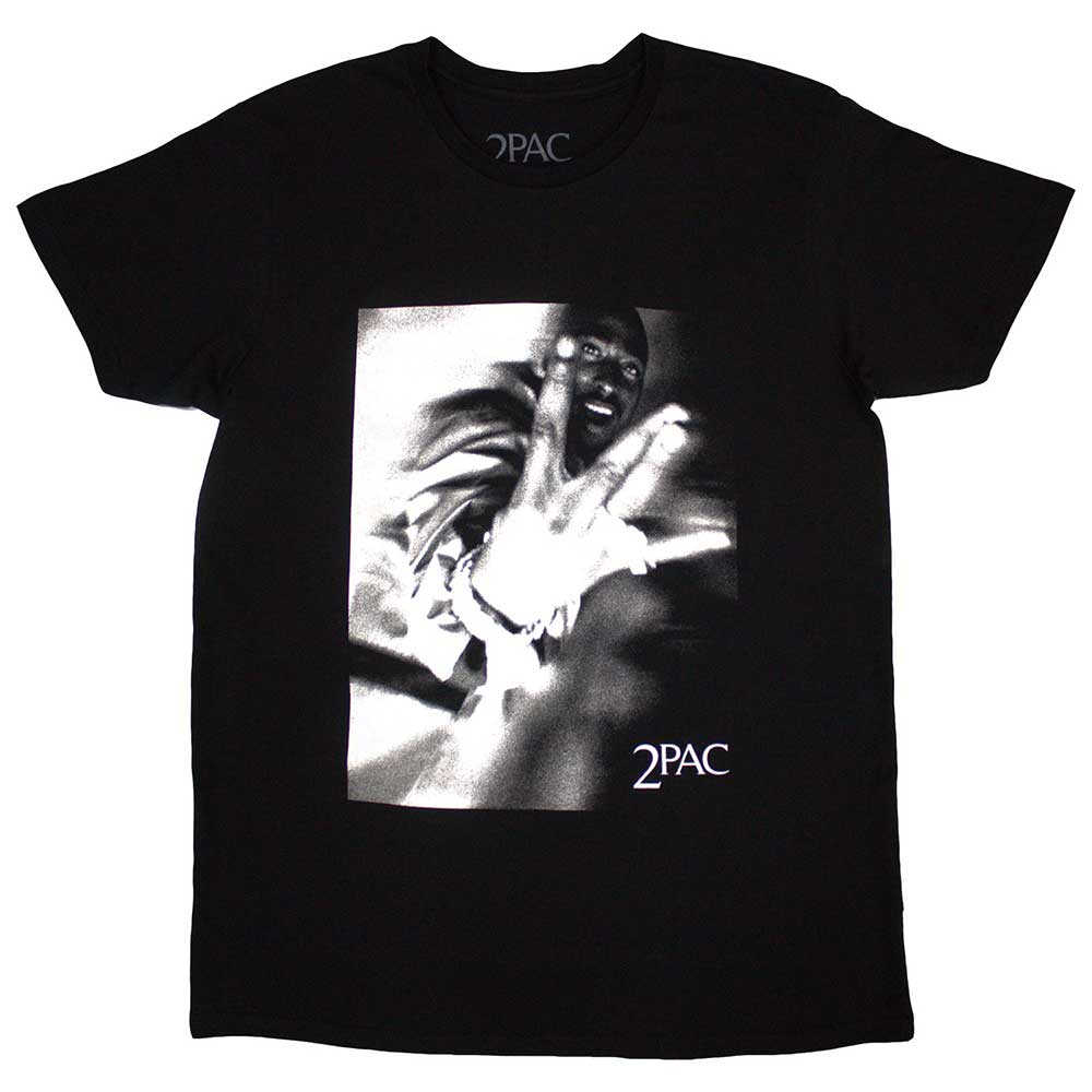 Tričko 2Pac - Fingers, Unisex,Čierna,XXL