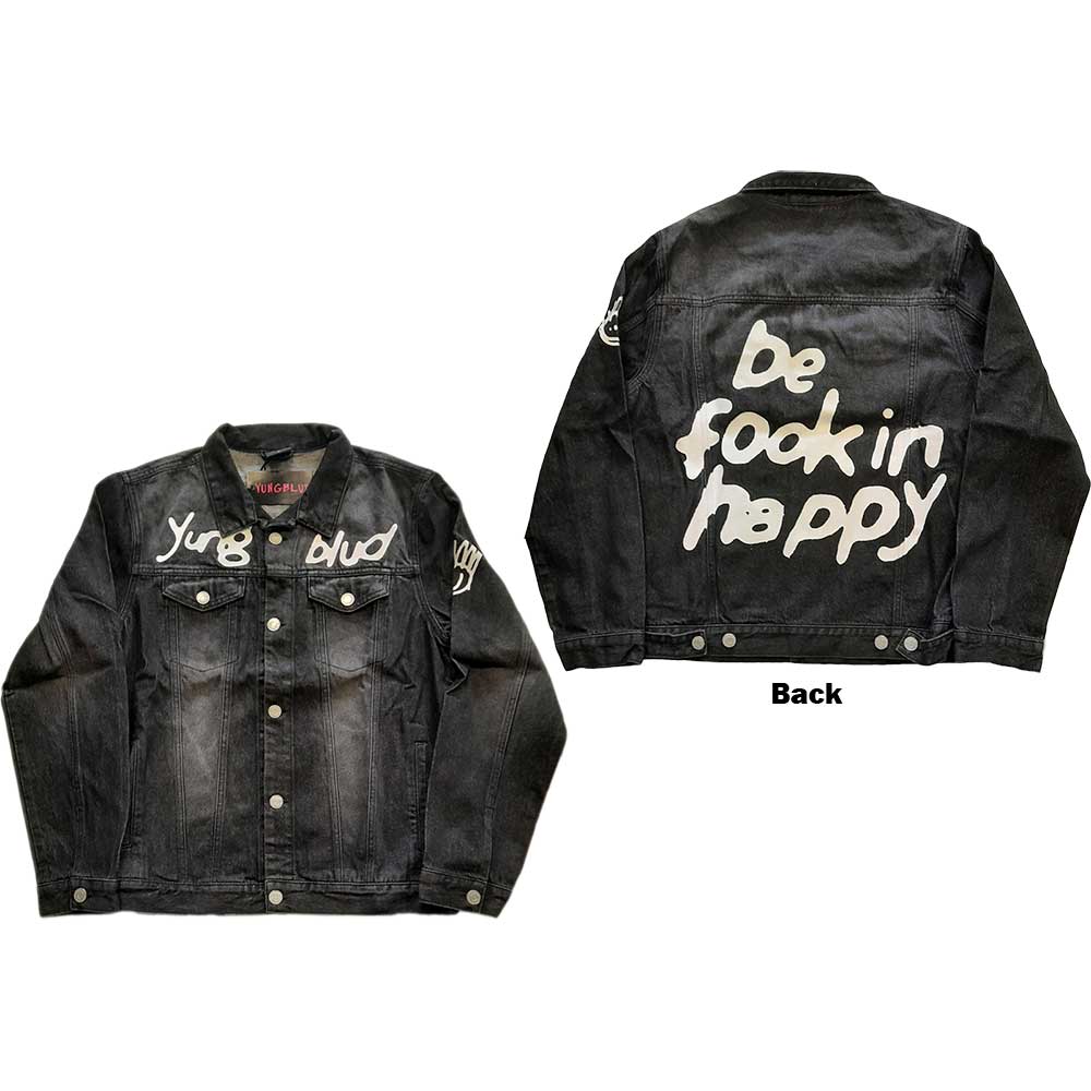 Bunda Yungblud - Be Fooking Happy, Unisex,Čierna,XXL