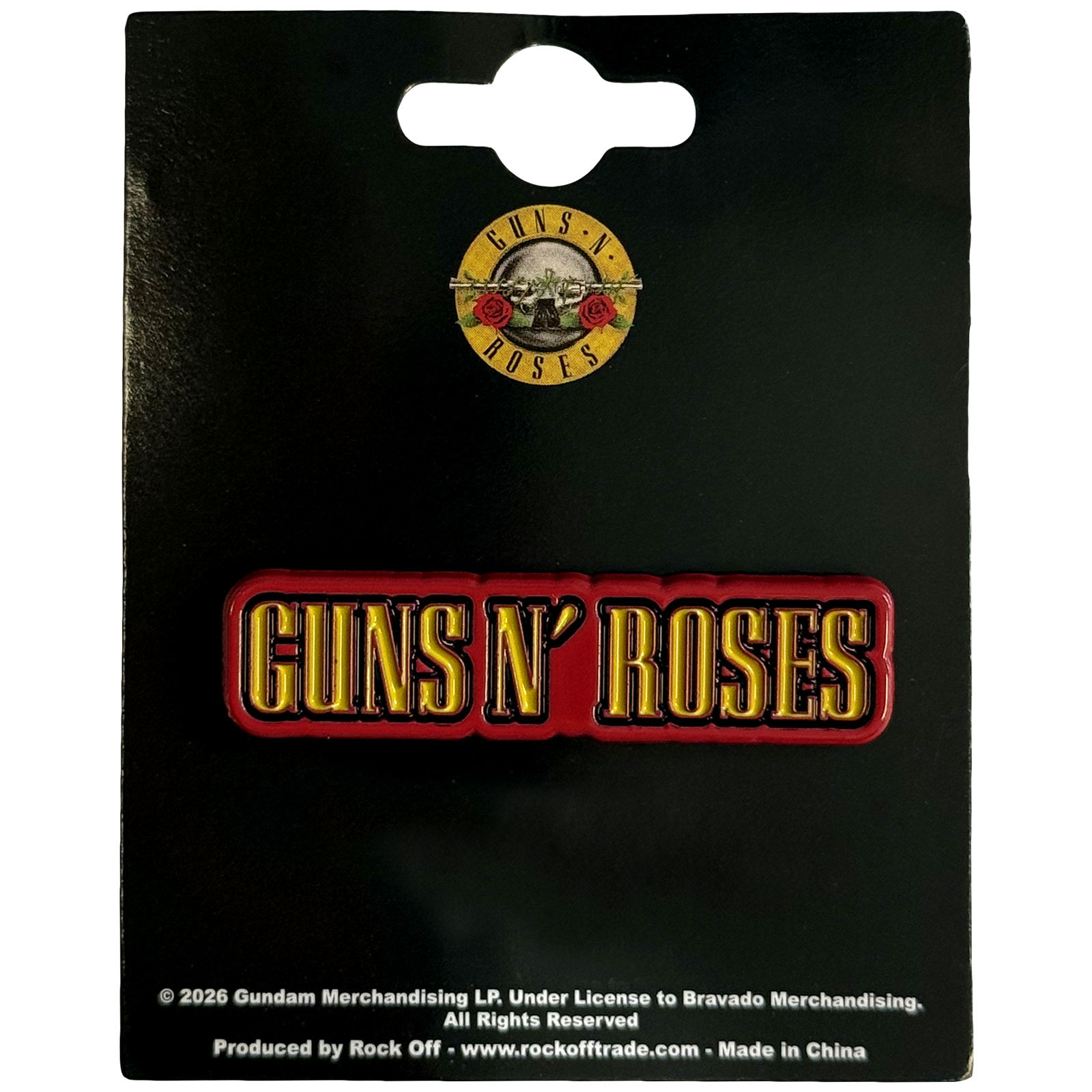 Odznak Guns N’ Roses - Text Logo