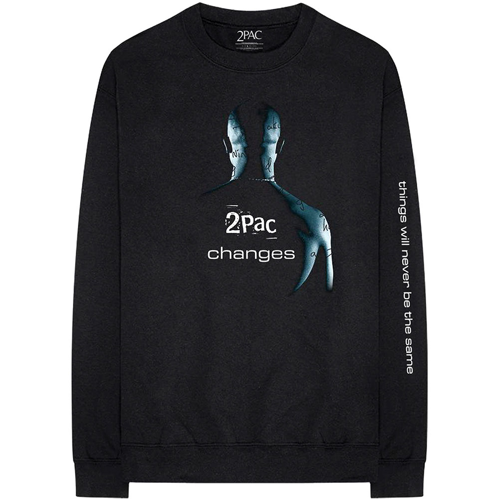 Tričko s dlhým rukávom 2Pac - Changes, Unisex,Čierna,XL