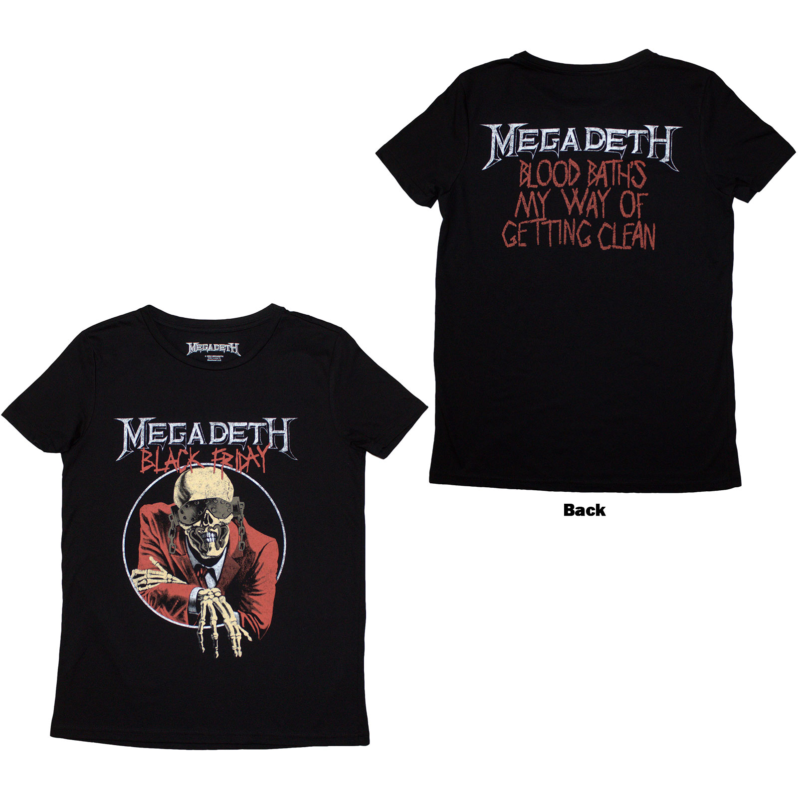 Tričko Megadeth - Black Friday, Žena,Čierna,L