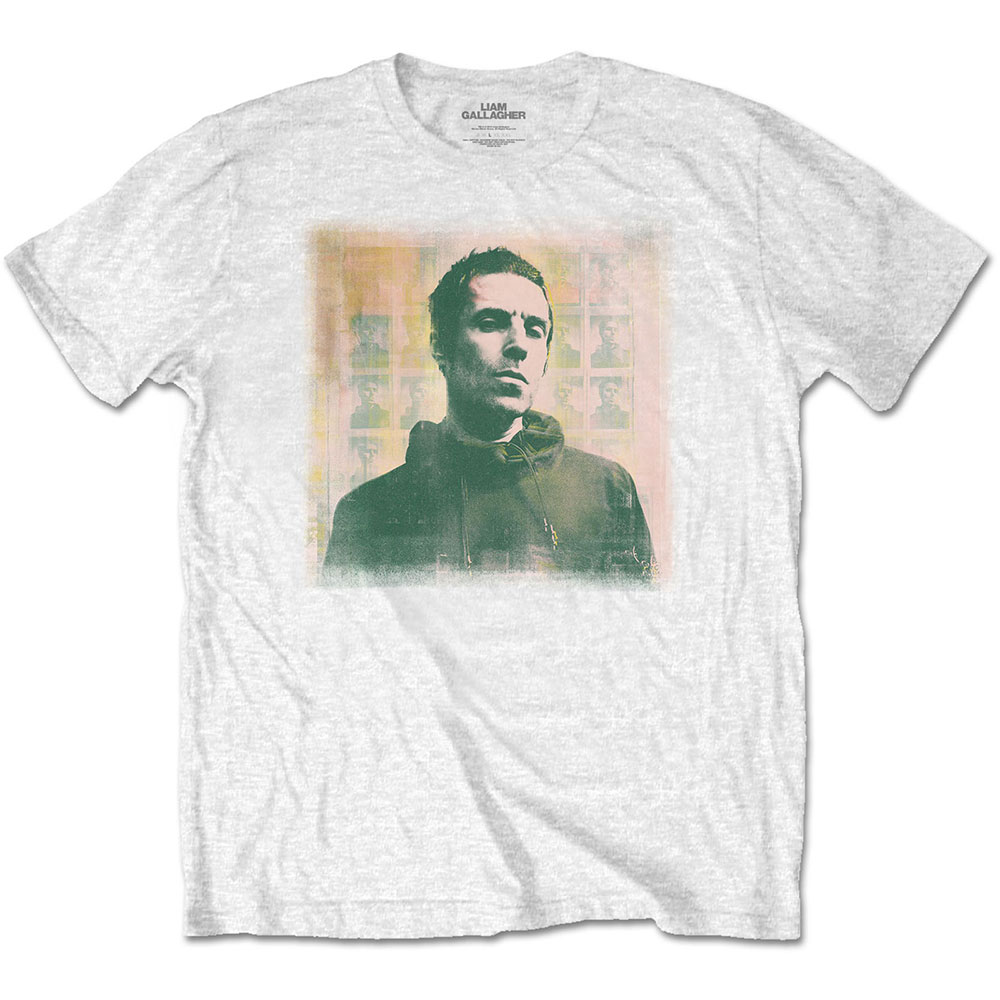 Tričko Liam Gallagher - Monochrome, Unisex,Biela,XXL