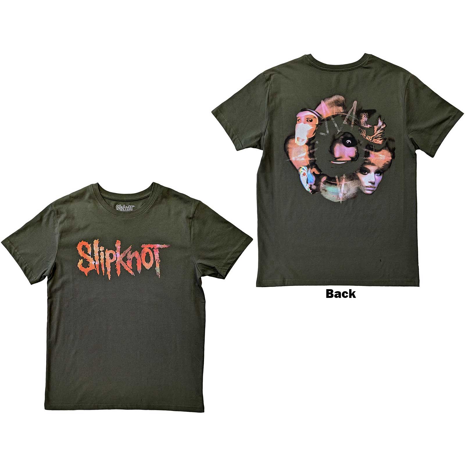 Tričko Slipknot - Adderall, Unisex,Zelená,XXL