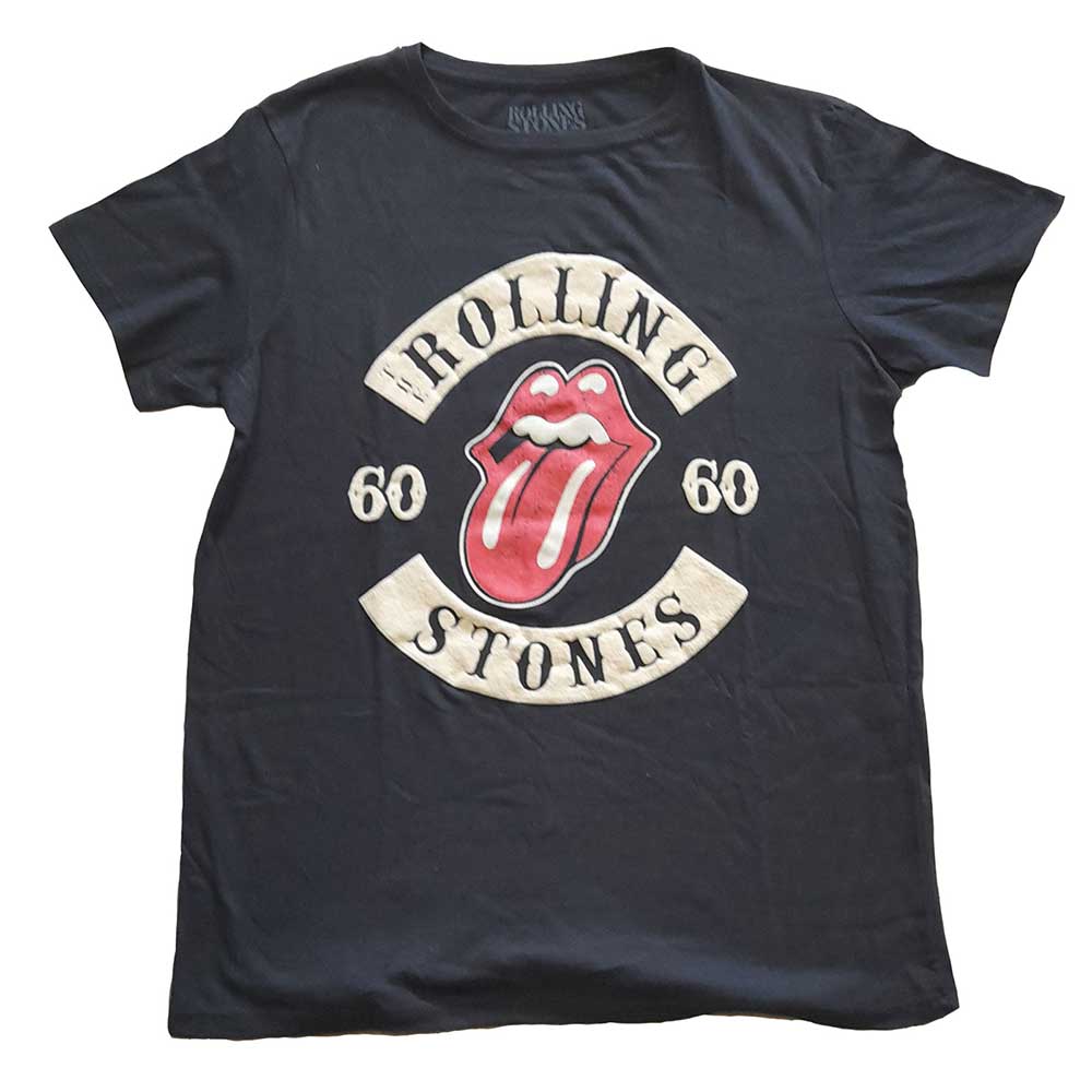 Tričko The Rolling Stones - Sixty Biker Tongue, Žena,Čierna,4XL