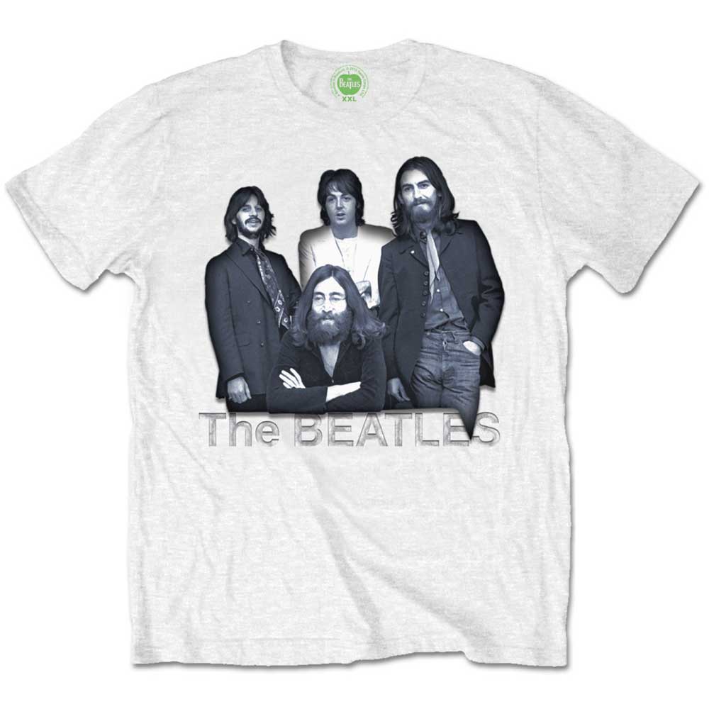 Tričko The Beatles - Tittenhurst Table, Unisex,Biela,XL