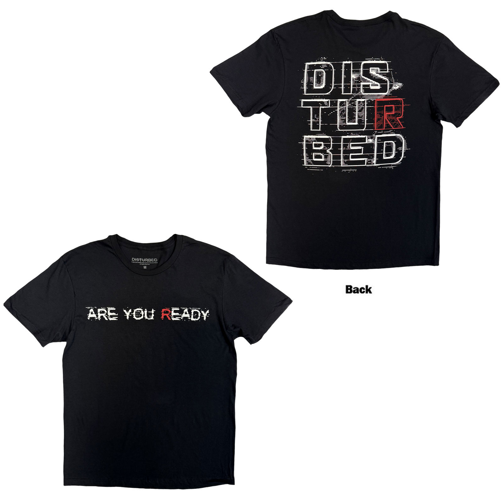 Tričko DISTURBED - Are You Ready, Unisex,Čierna,XXL