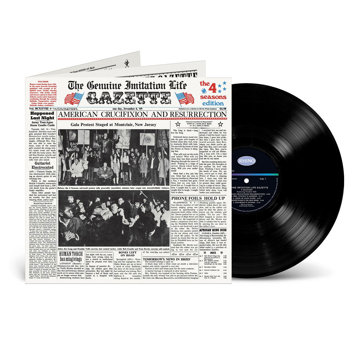 Vinyl Frankie Valli & The Four Seasons - THE GENUINE IMITATION LIFE GAZETTE (RSD 2024)