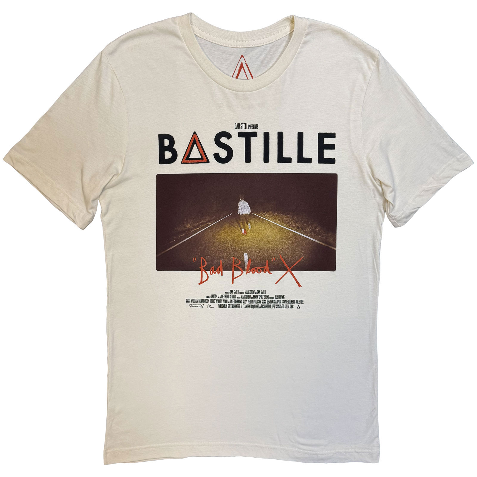 Tričko Bastille - Bad Blood Album Photo, Unisex,Natural,XXL