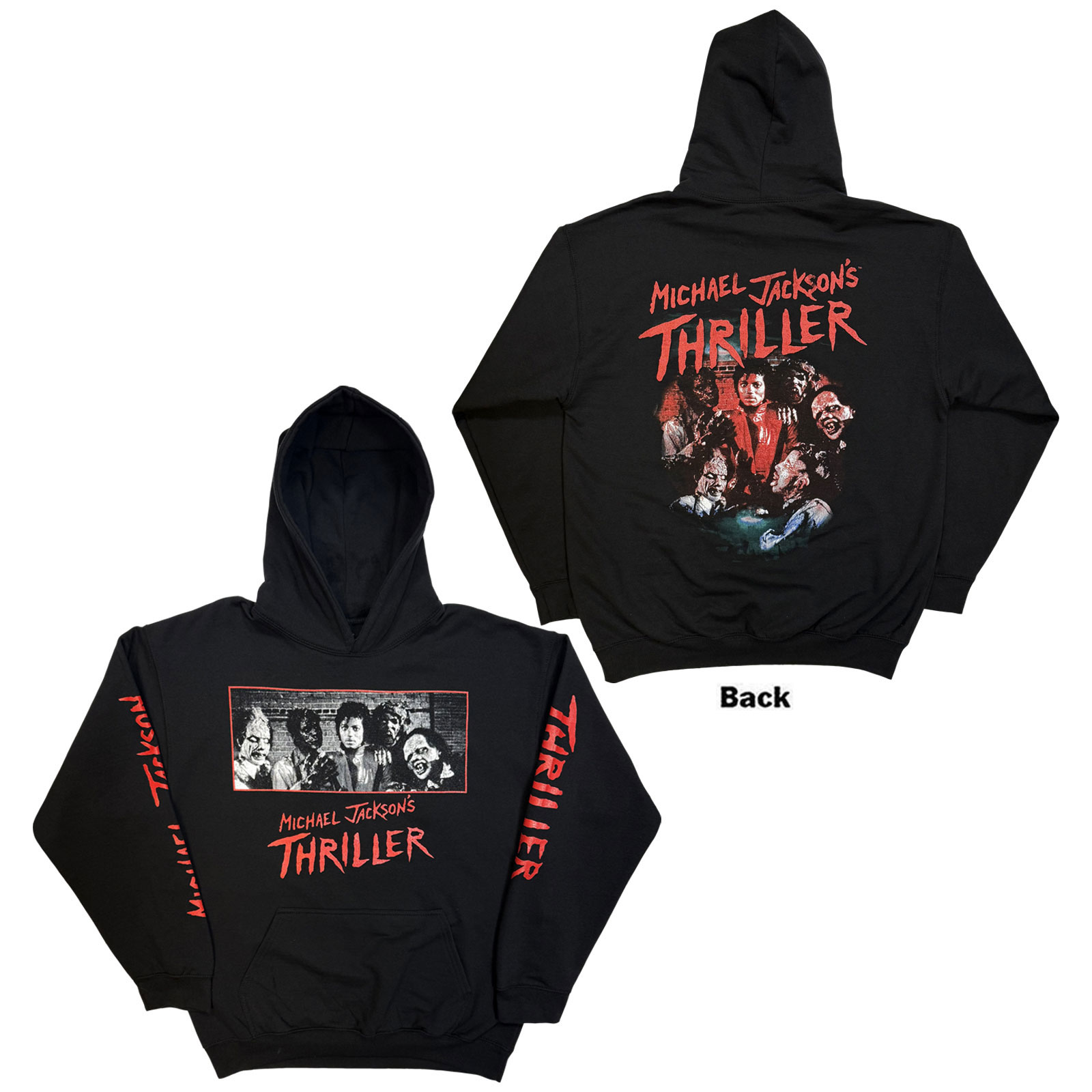 Mikina Michael Jackson - Thriller Zombies, Unisex,Čierna,S