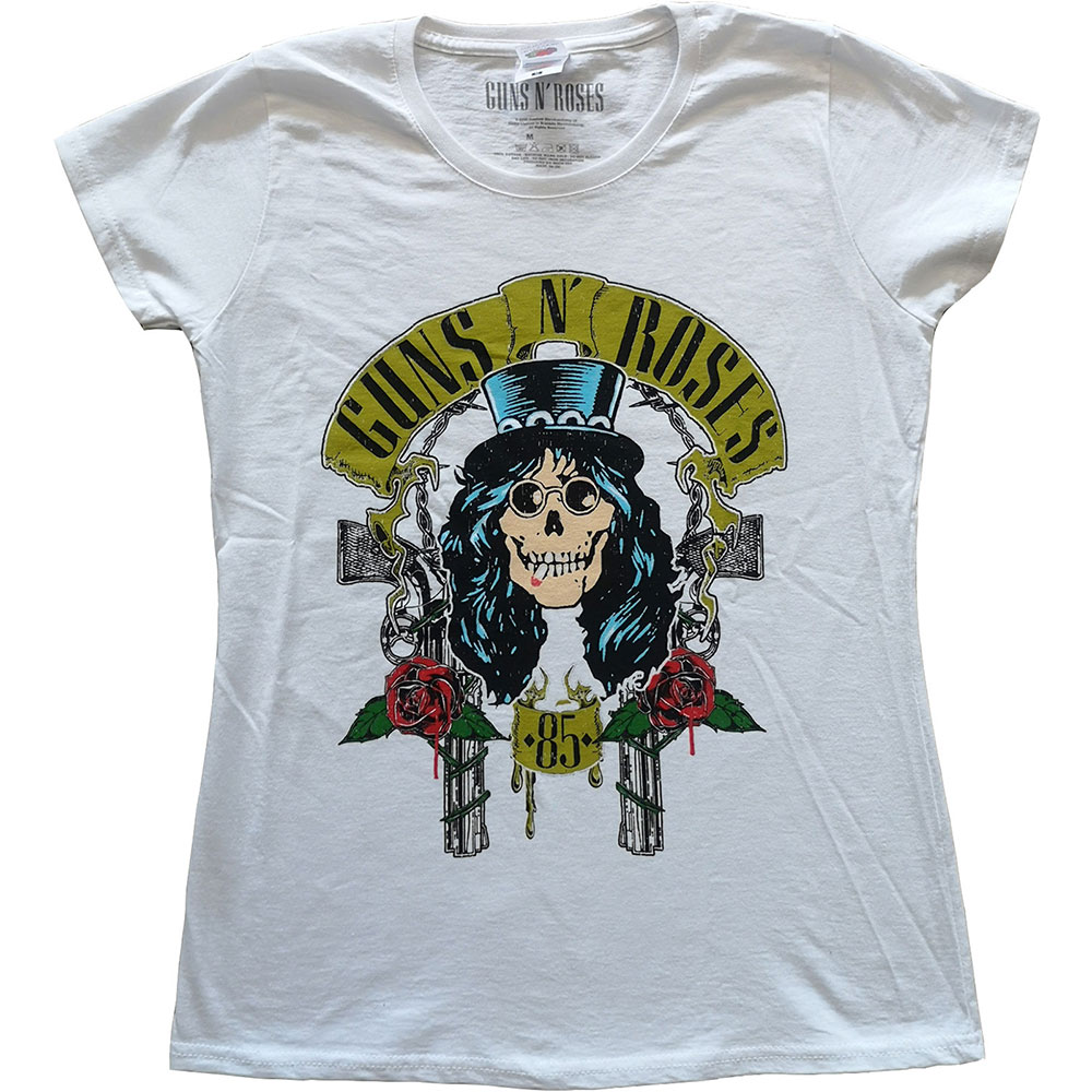 Tričko Guns N’ Roses - Slash '85, Žena,Biela,XXL