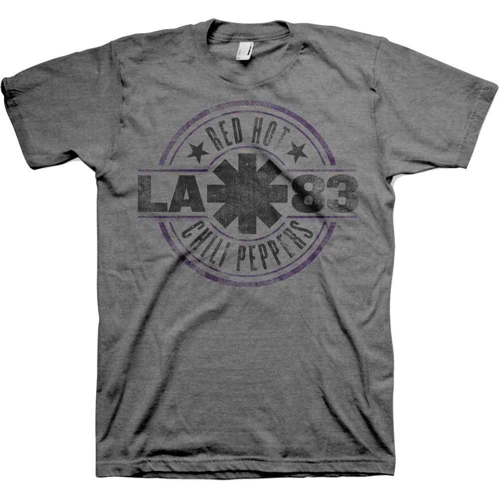 Tričko Red hot chili peppers - LA 83, Unisex,Šedá,XXL