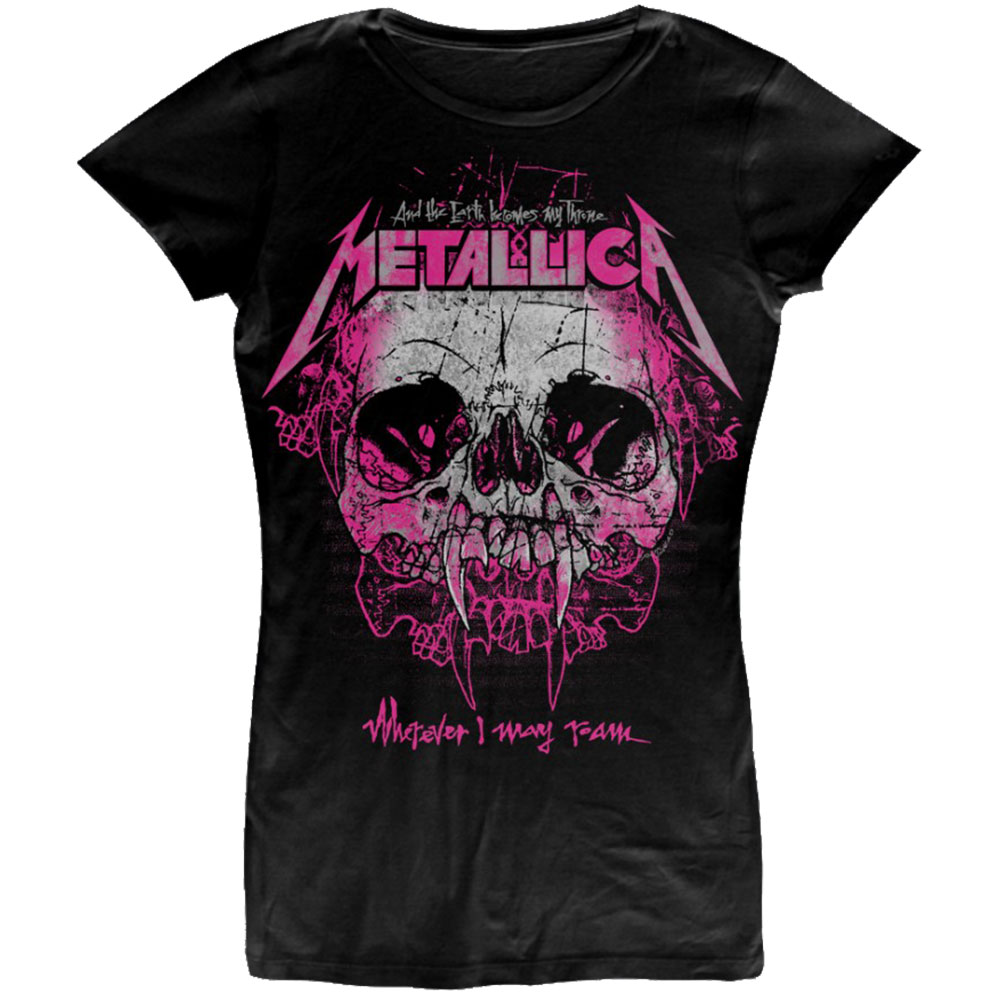 Tričko Metallica - Wherever I May Roam, Žena,Čierna,XXL