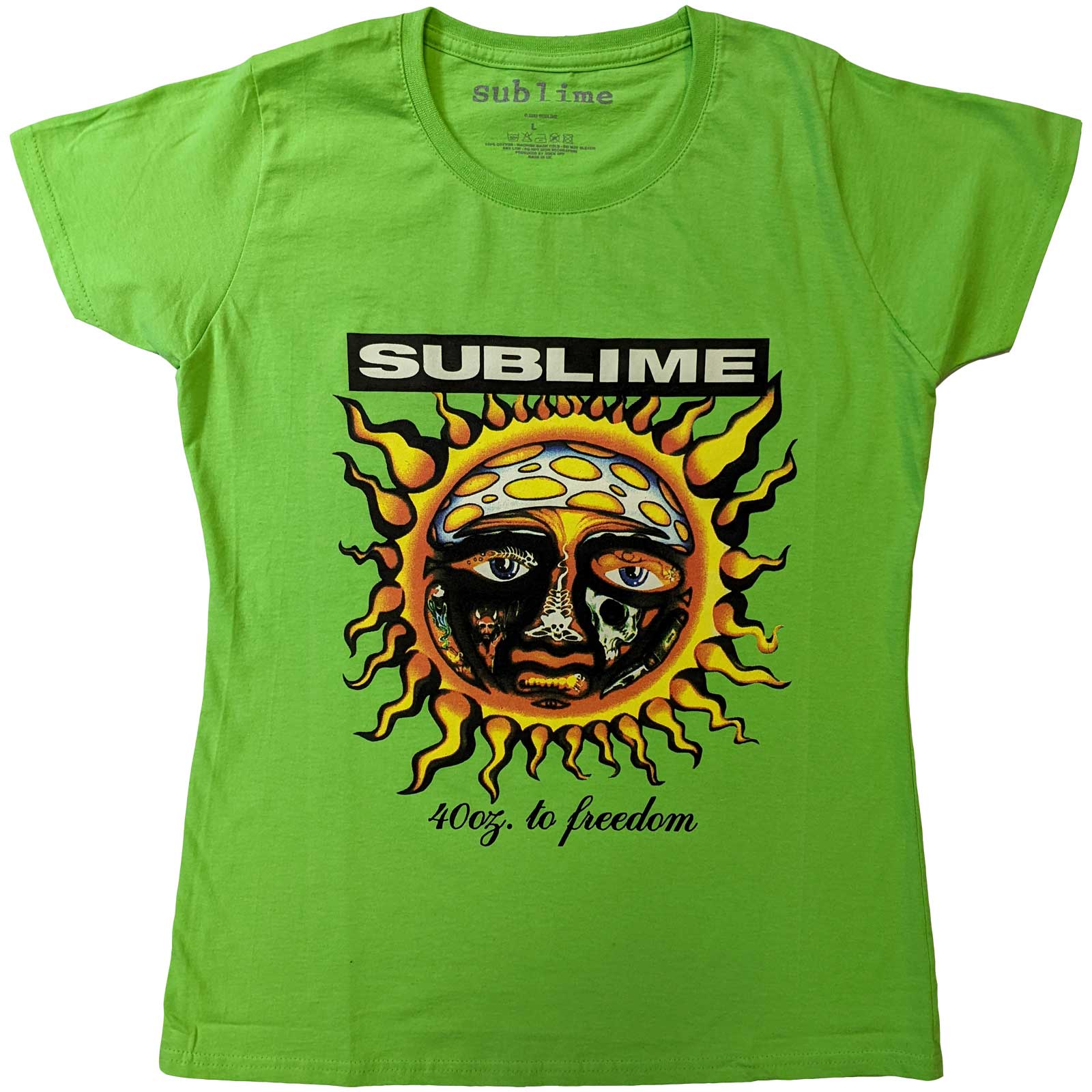 Tričko Sublime - 40oz To Freedom, Žena,Zelená,XXL