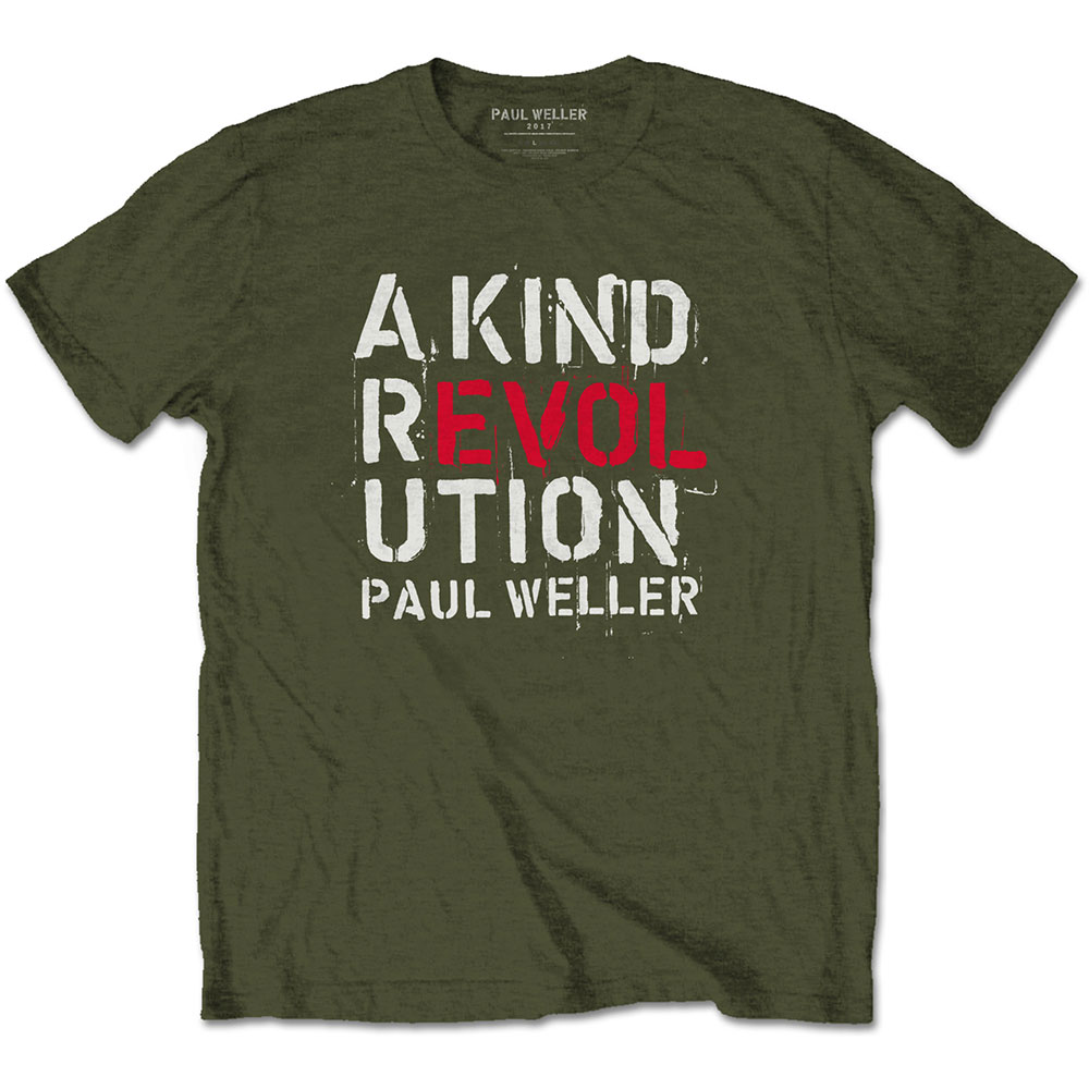 Tričko Paul Weller - A Kind Revolution, Unisex,Zelená,XXL