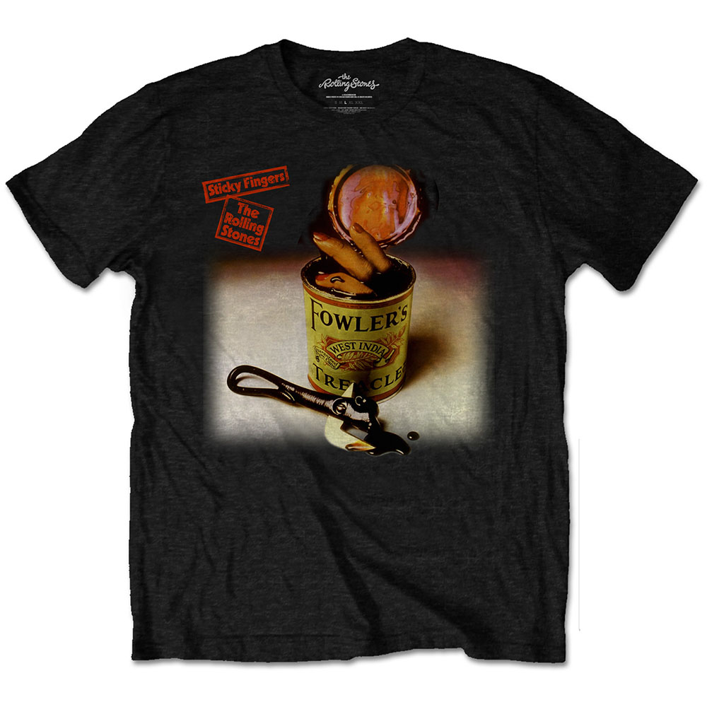 Tričko The Rolling Stones - Sticky Fingers Treacle, Unisex,Čierna,S