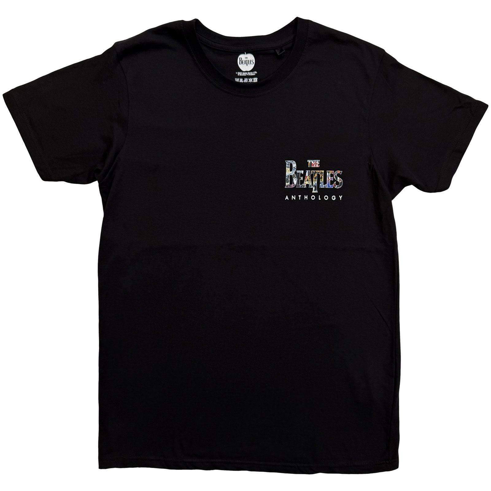 Tričko The Beatles - Collage Logo, Unisex,Čierna,XXL