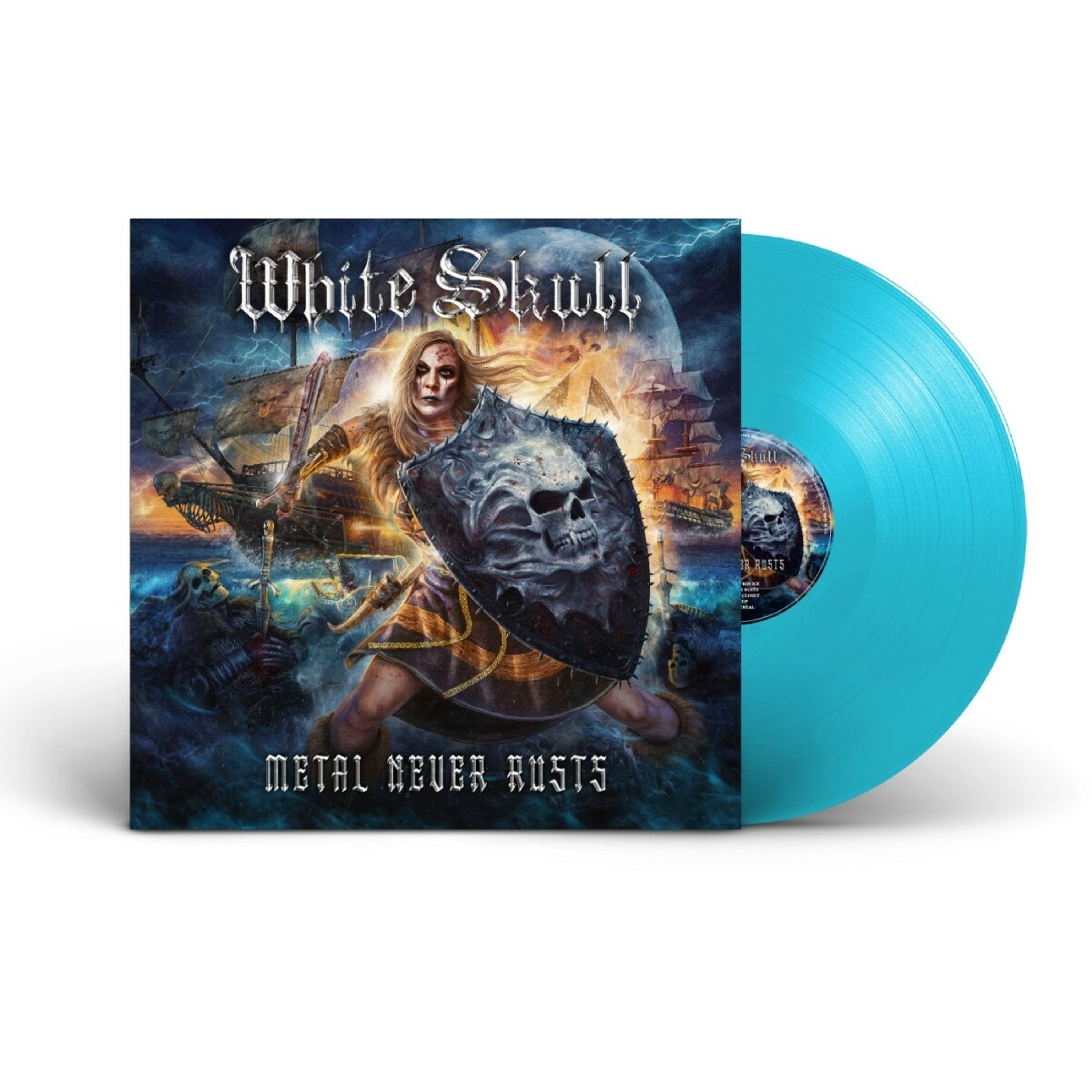 Vinyl White Skull - METAL NEVER RUSTS