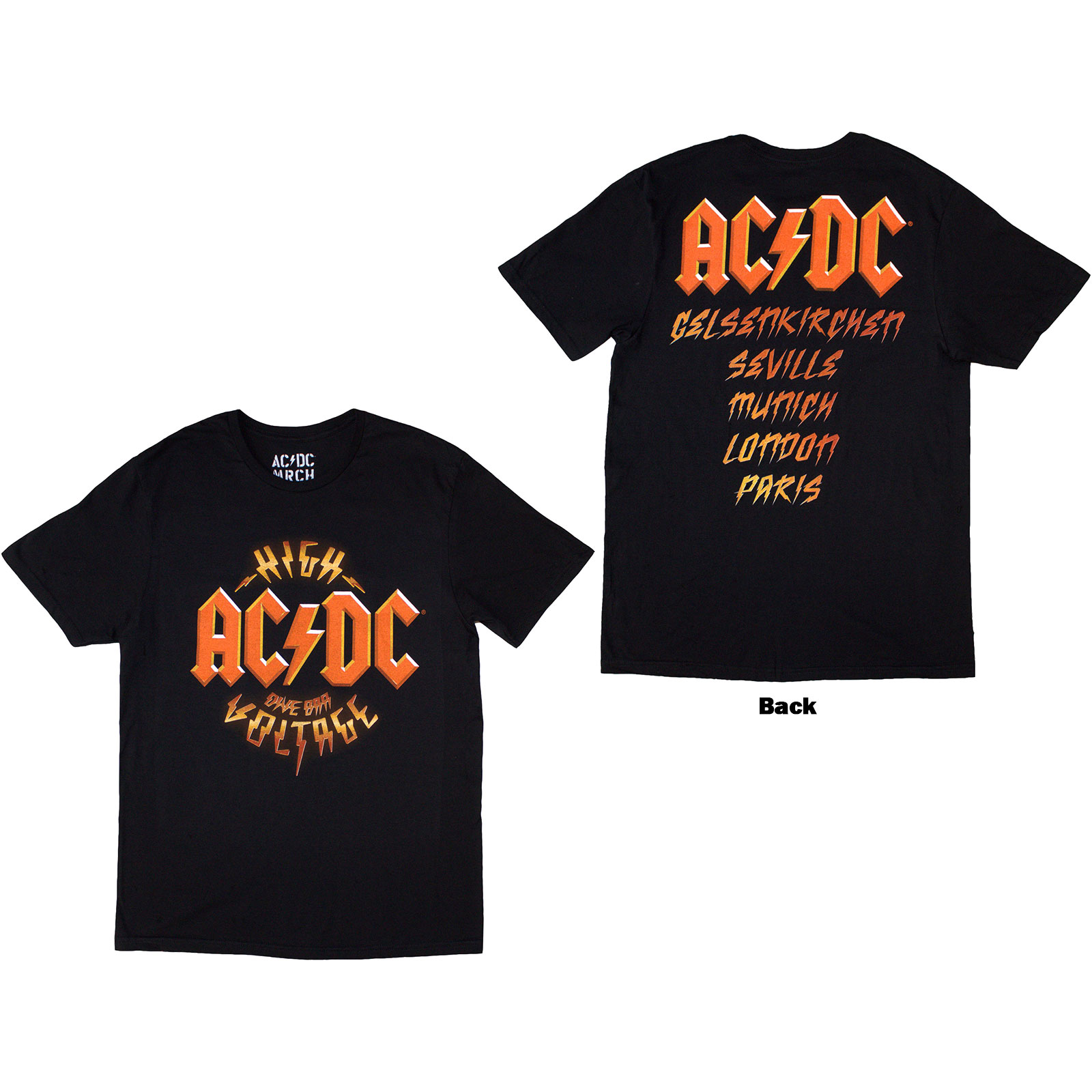 Tričko AC/DC - High Voltage Dive Bar, Unisex,Čierna,3XL