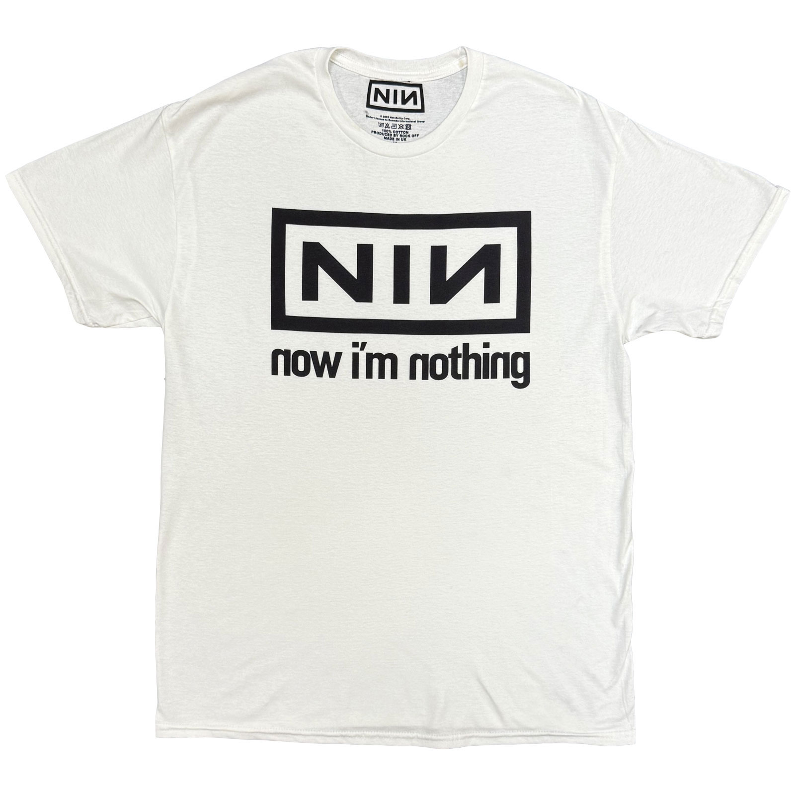 Tričko Nine Inch Nails - Now I'm Nothing, Unisex,Biela,XXL
