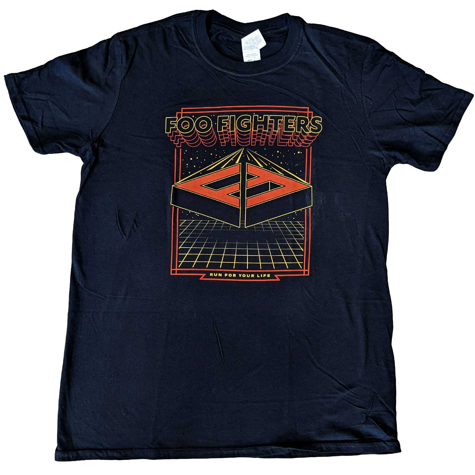 Tričko Foo Fighters - Run, Unisex,Čierna,S