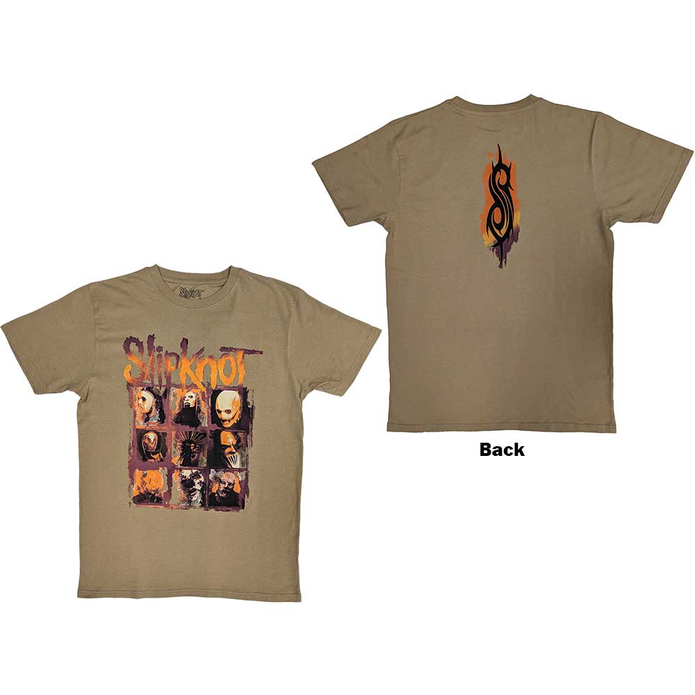 Tričko Slipknot - The End So Far Grid Photos, Unisex,Hnedá,XXL