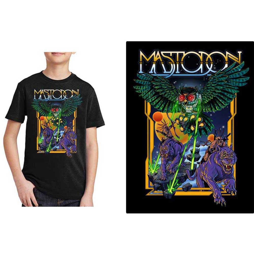Tričko Mastodon - Space Owl, Dieťa,Čierna,12 – 14 rokov