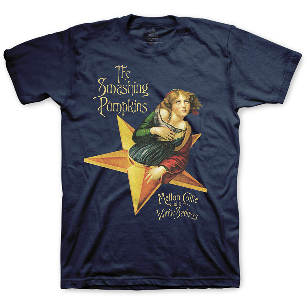 Tričko The Smashing Pumpkins - Mellon Collie, Unisex,Modrá,XXL