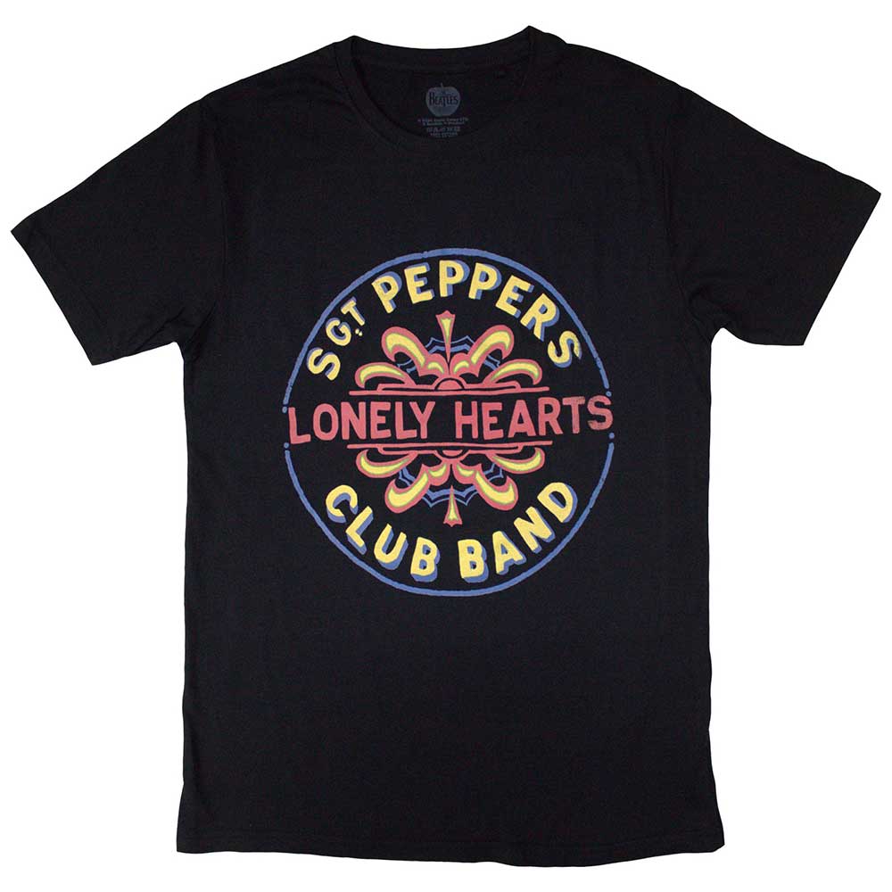 Tričko The Beatles - Painted Pepper, Unisex,Čierna,XXL