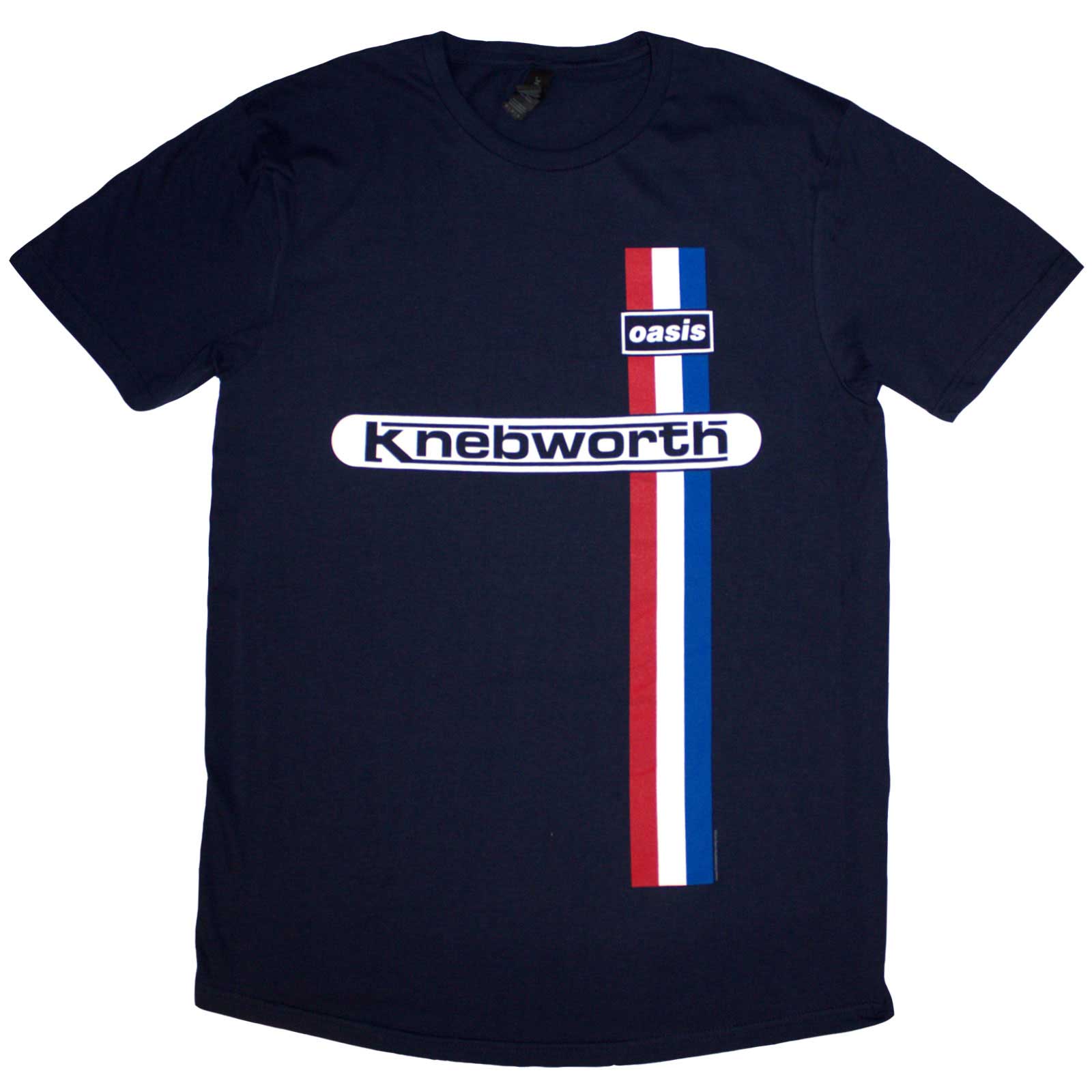 Tričko Oasis - Knebworth Vertical Stripe, Unisex,Modrá,XXL