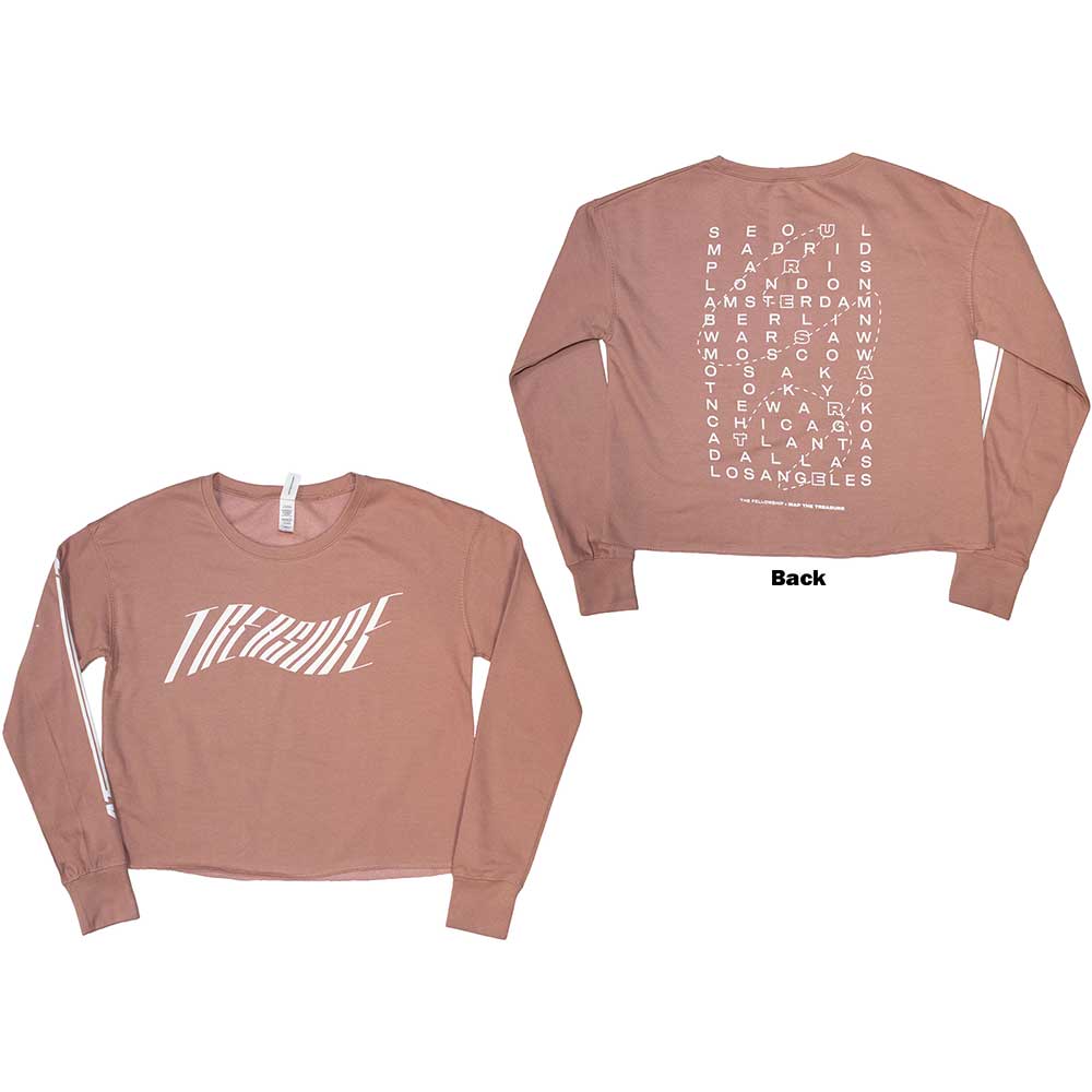 Crewneck ATEEZ - Fellowship Map The Treasure Crop, Žena,Ružová,S