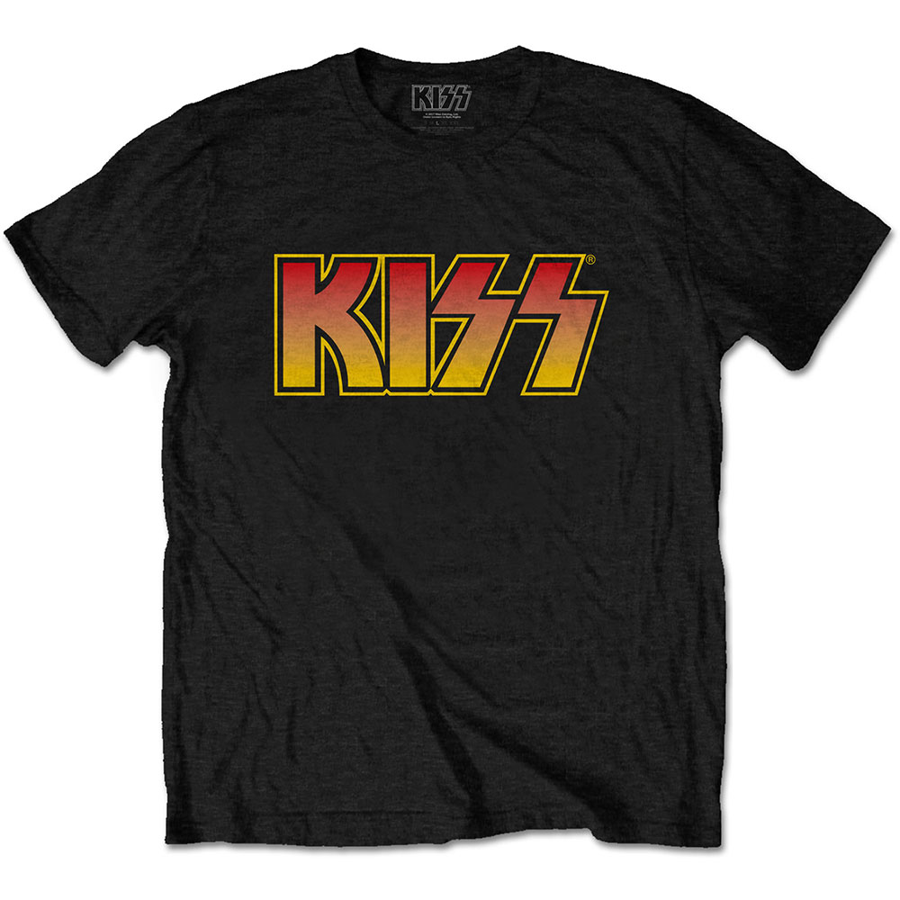Tričko Kiss - Classic Logo, Unisex,Čierna,XXL