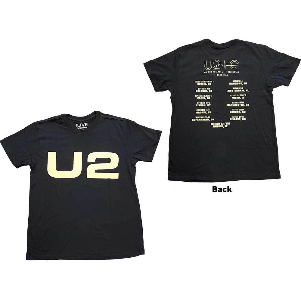 Tričko U2 - Logo 2018, Unisex,Čierna,XL