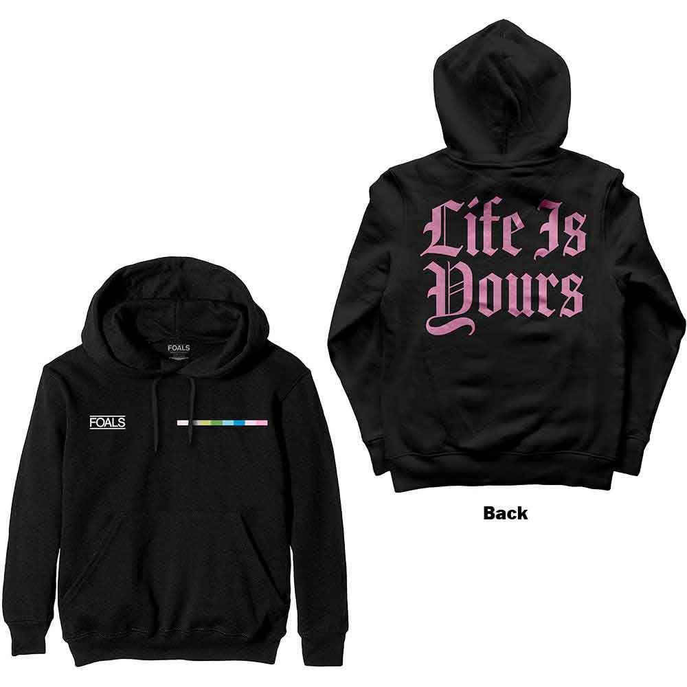 Mikina Foals - Life Is Yours Text, Unisex,Čierna,XXL