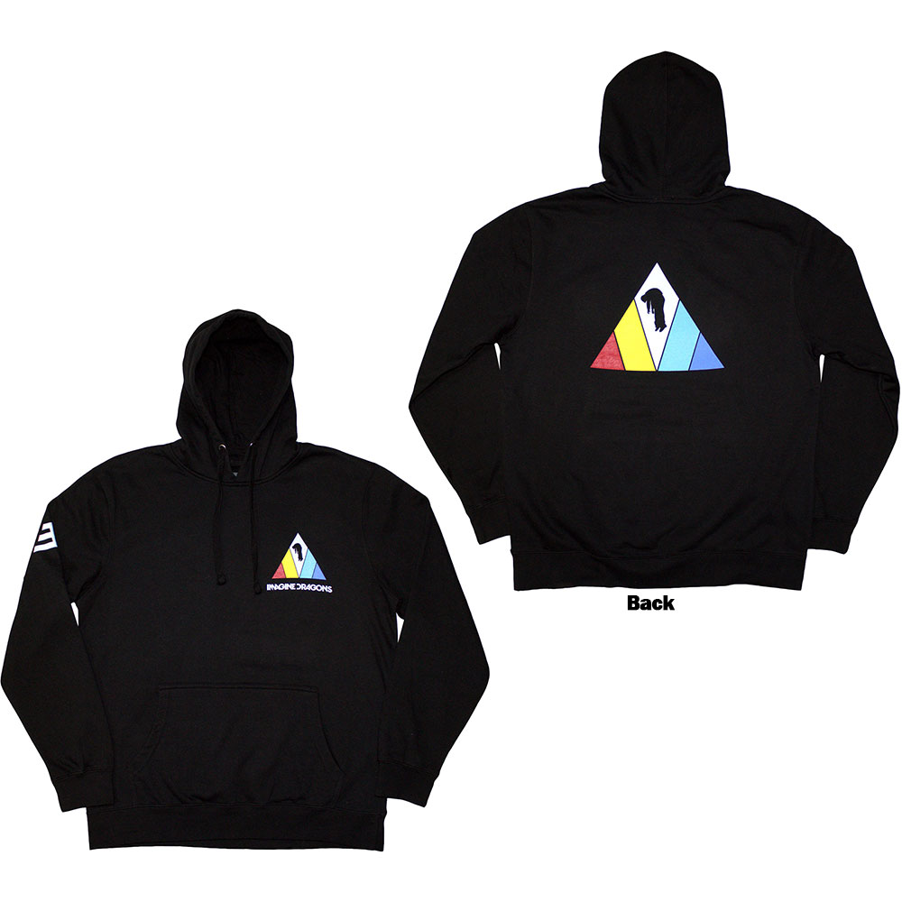 Mikina Imagine Dragons - Triangle, Unisex,Čierna,XL