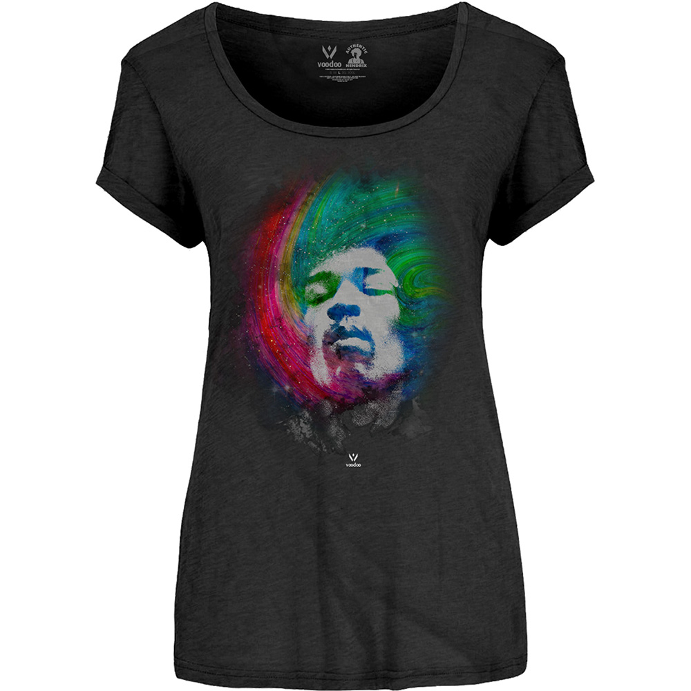 Tričko Jimi Hendrix - Galaxy, Žena,Čierna,XXL