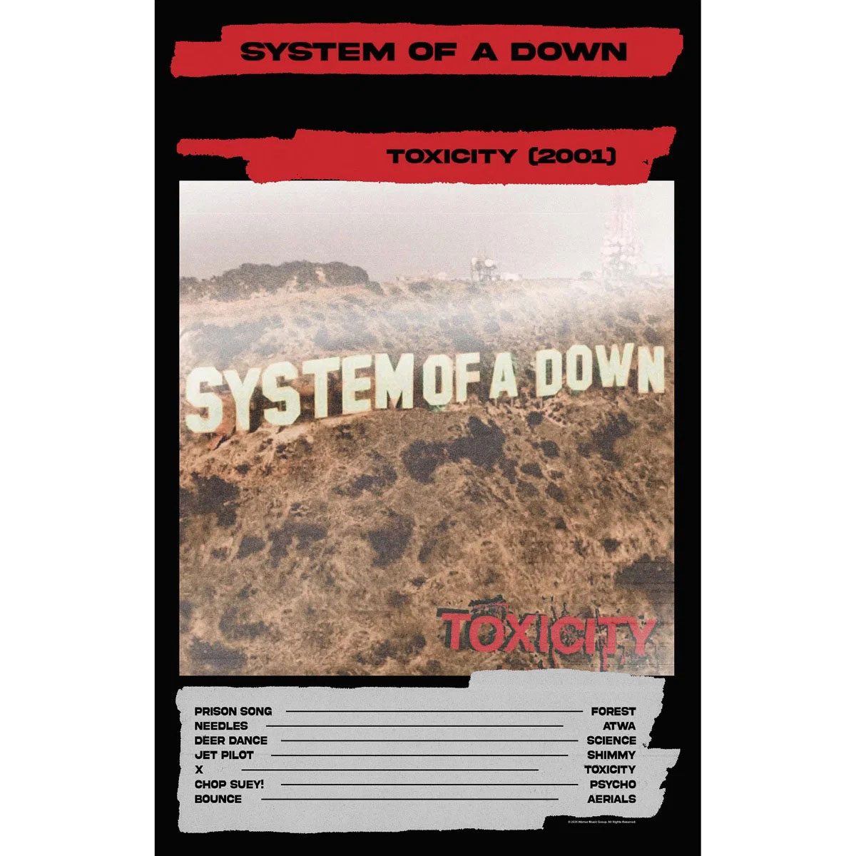 Plagát System of a Down - Toxicity