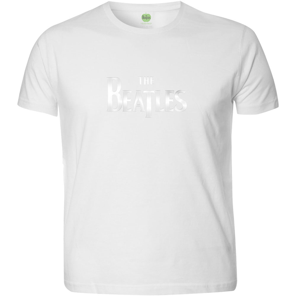 Tričko The Beatles - Drop T Logo, Unisex,Biela,XXL