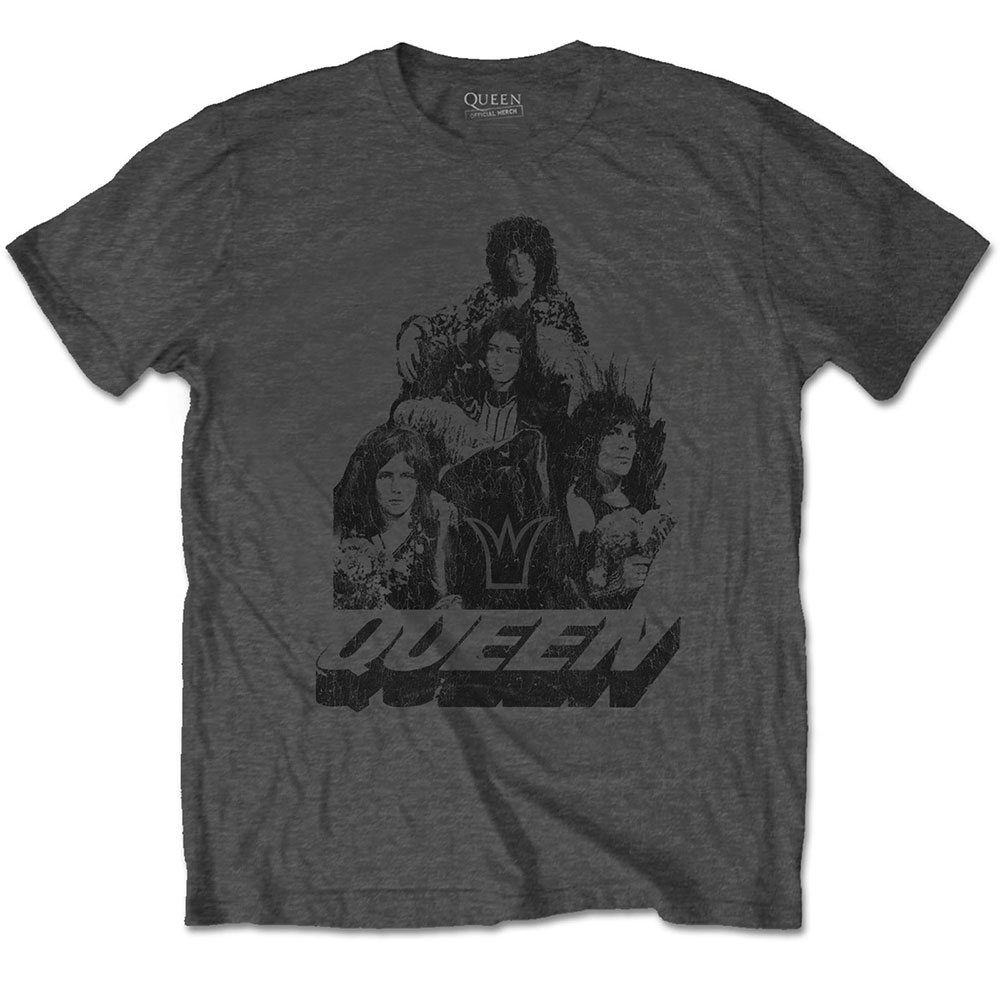 Tričko Queen - 70s Photo, Unisex,Šedá,XXL