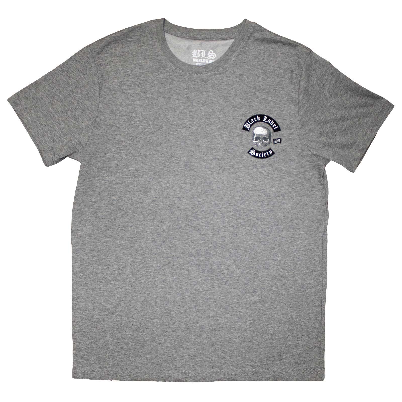 Tričko Black Label Society - Mini Skull Logo, Unisex,Šedá,XXL