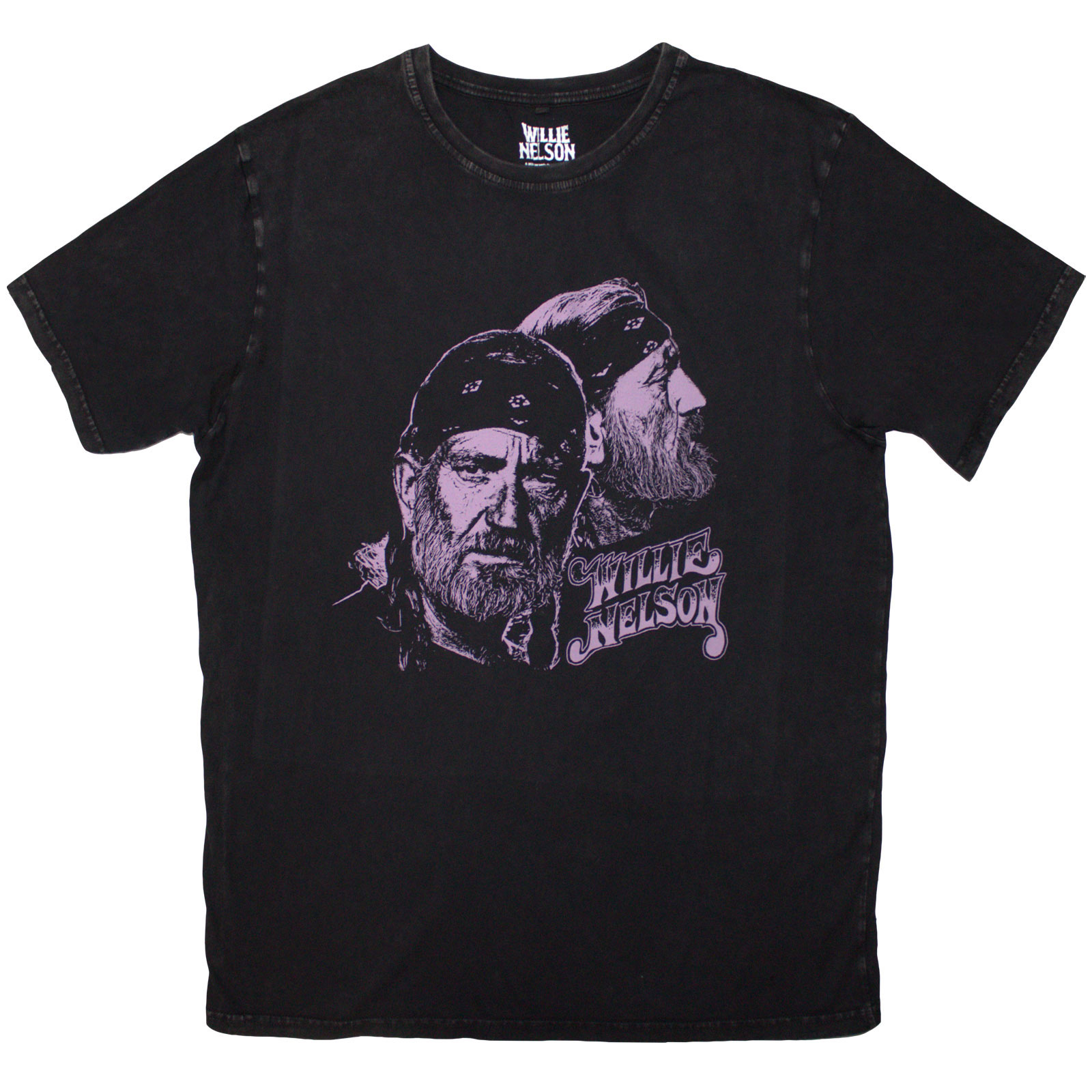 Tričko Willie Nelson - Purple Graphic, Unisex,Čierna,XXL