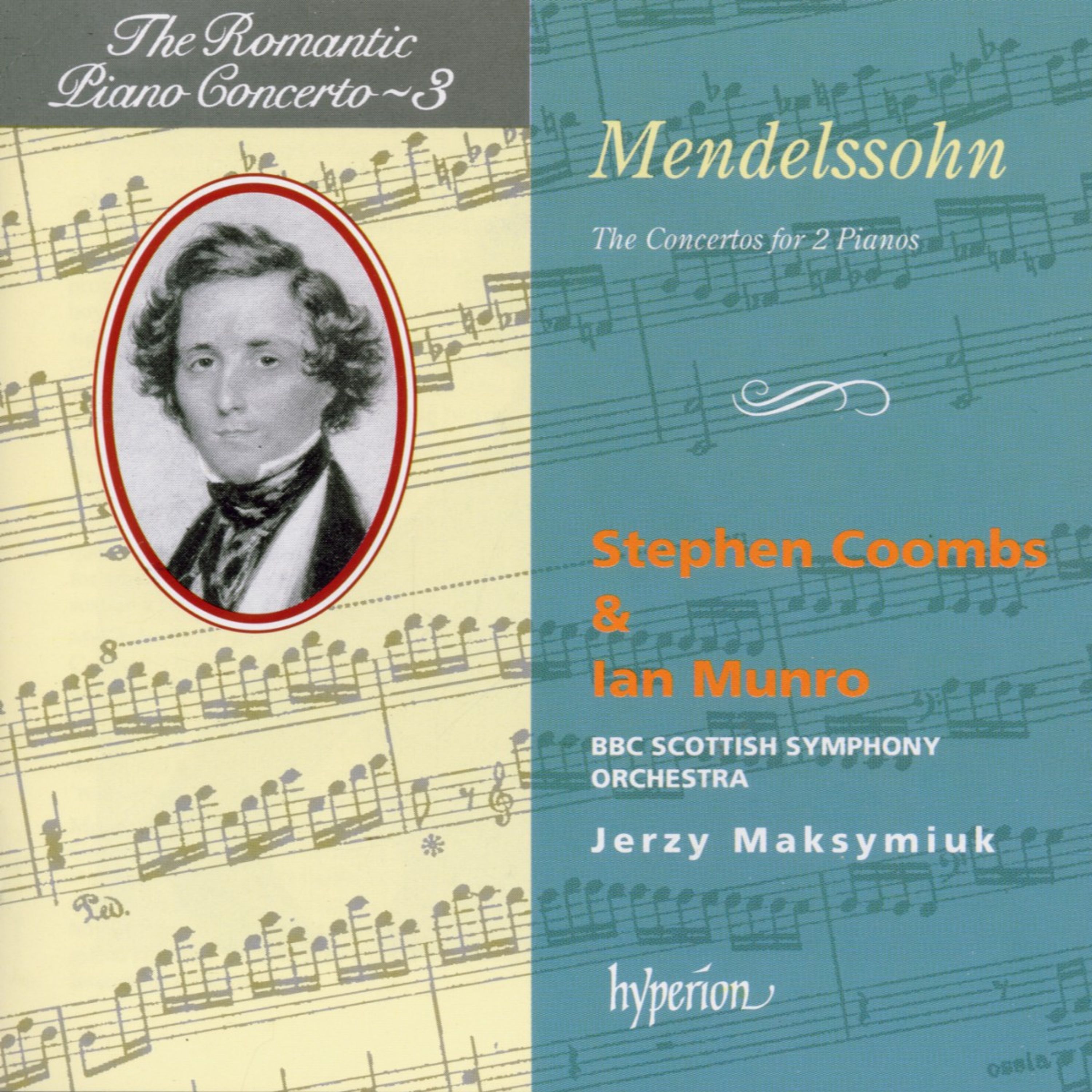 CD Stephen Coombs - MENDELSSOHN: CONCERTOS FOR 2 PIANOS (HYPERION ROMA