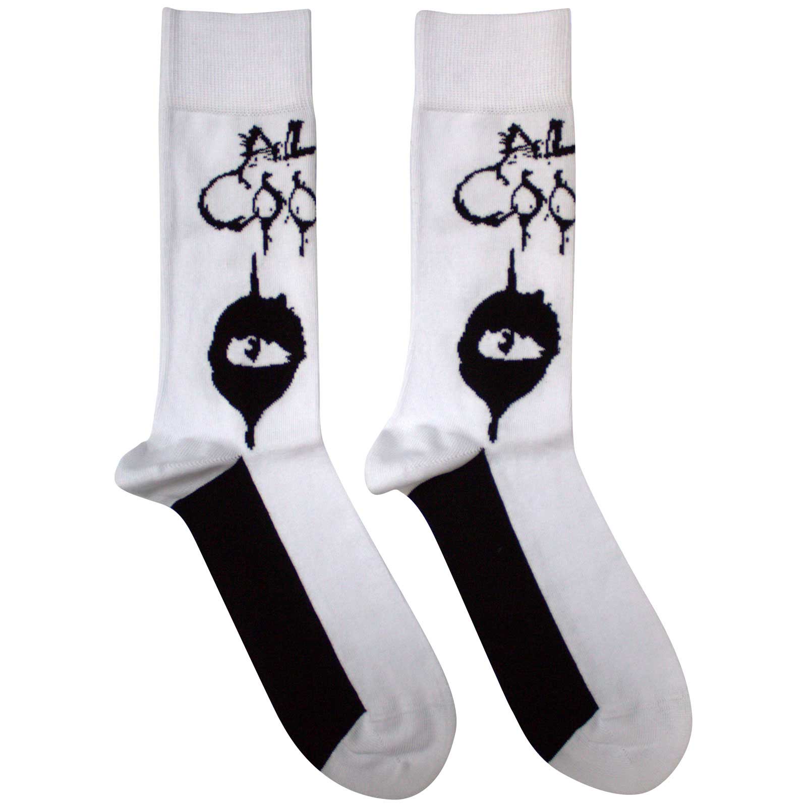 Ponožky Alice Cooper - Eyes, Unisex,Biela,UK 7 - 11