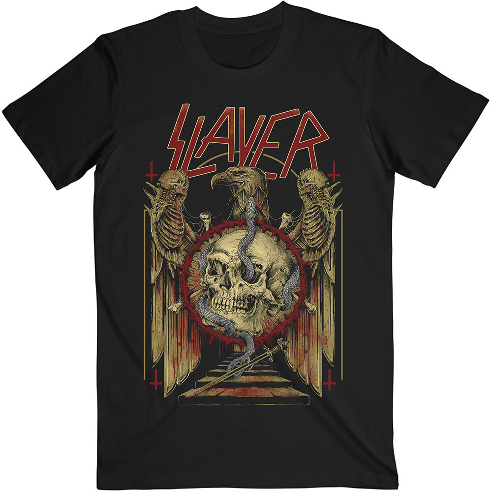 Tričko Slayer - Eagle & Serpent, Unisex,Čierna,XXL