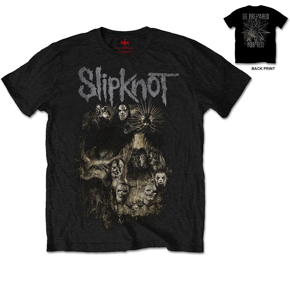 Tričko Slipknot - Skull Group, Unisex,Čierna,XXL