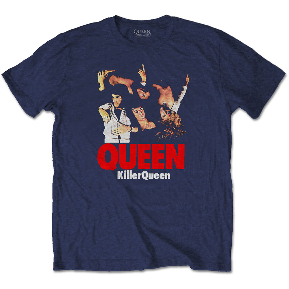 Tričko Queen - Killer, Unisex,Modrá,XXL