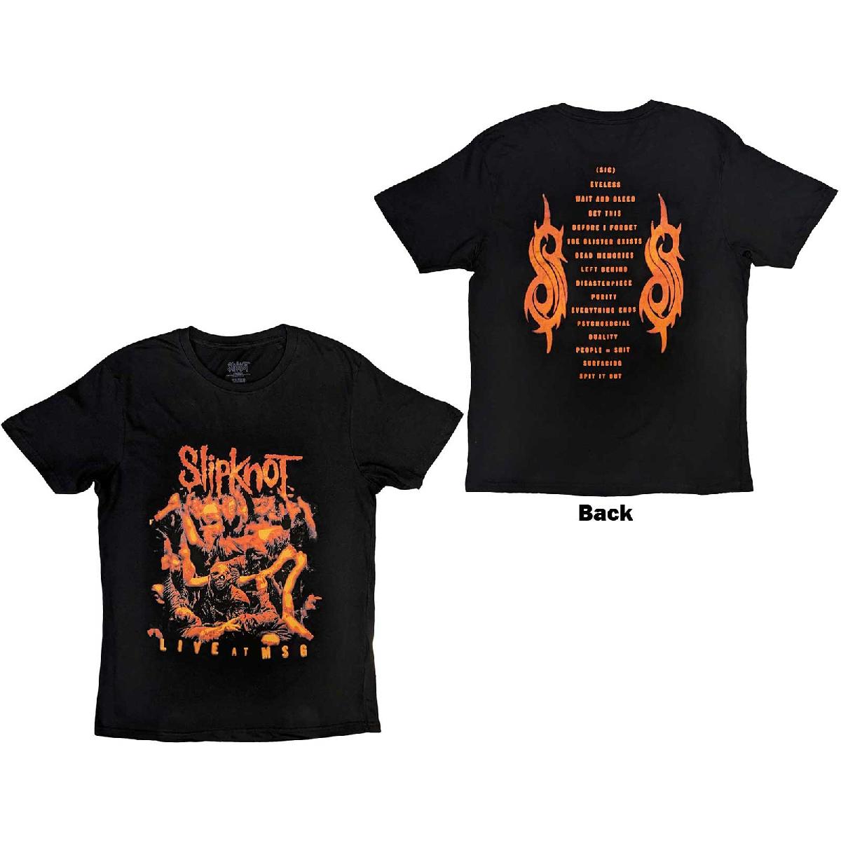 Tričko Slipknot - Live at MSG Orange, Unisex,Čierna,XXL
