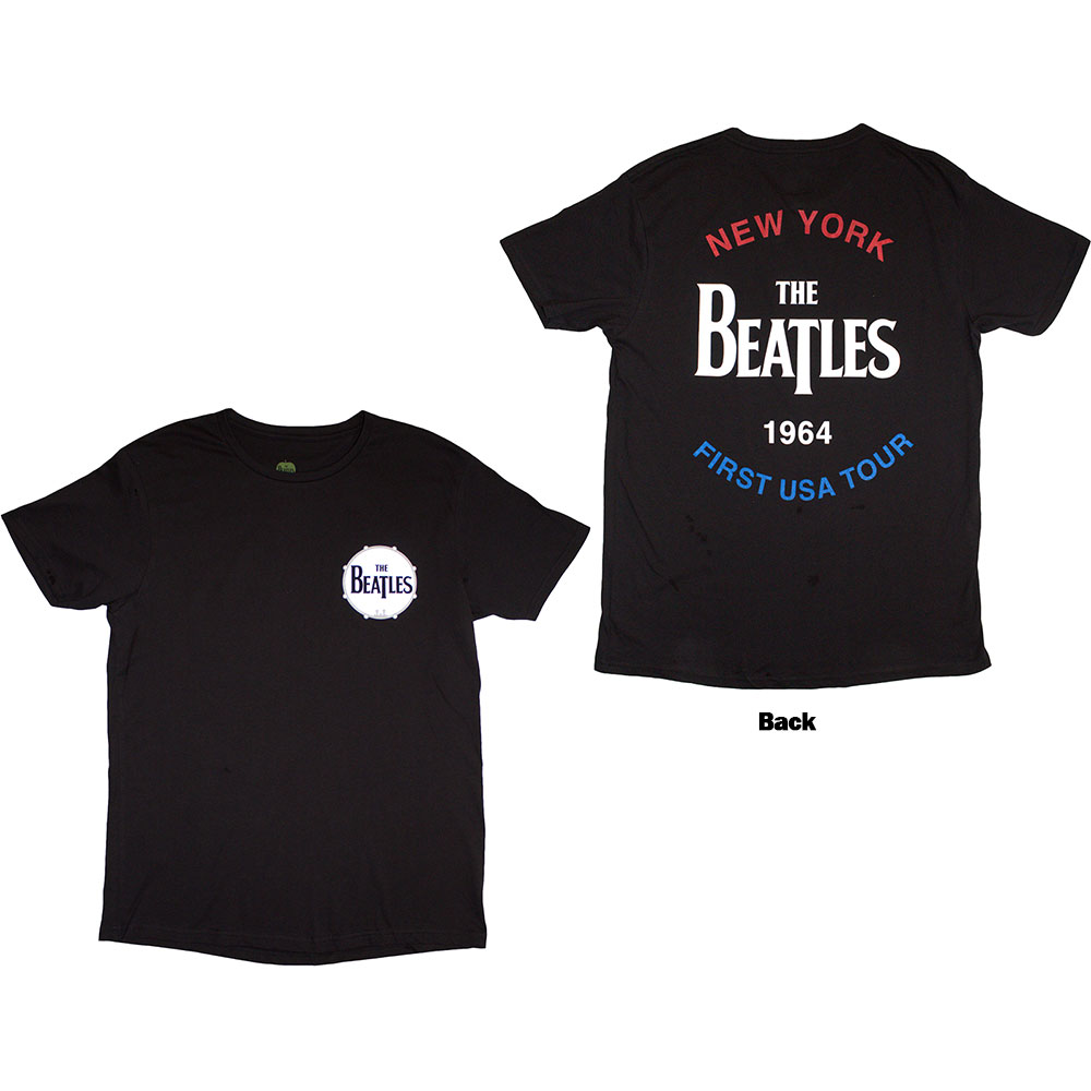 Tričko The Beatles - New York 1964, Unisex,Čierna,XXL